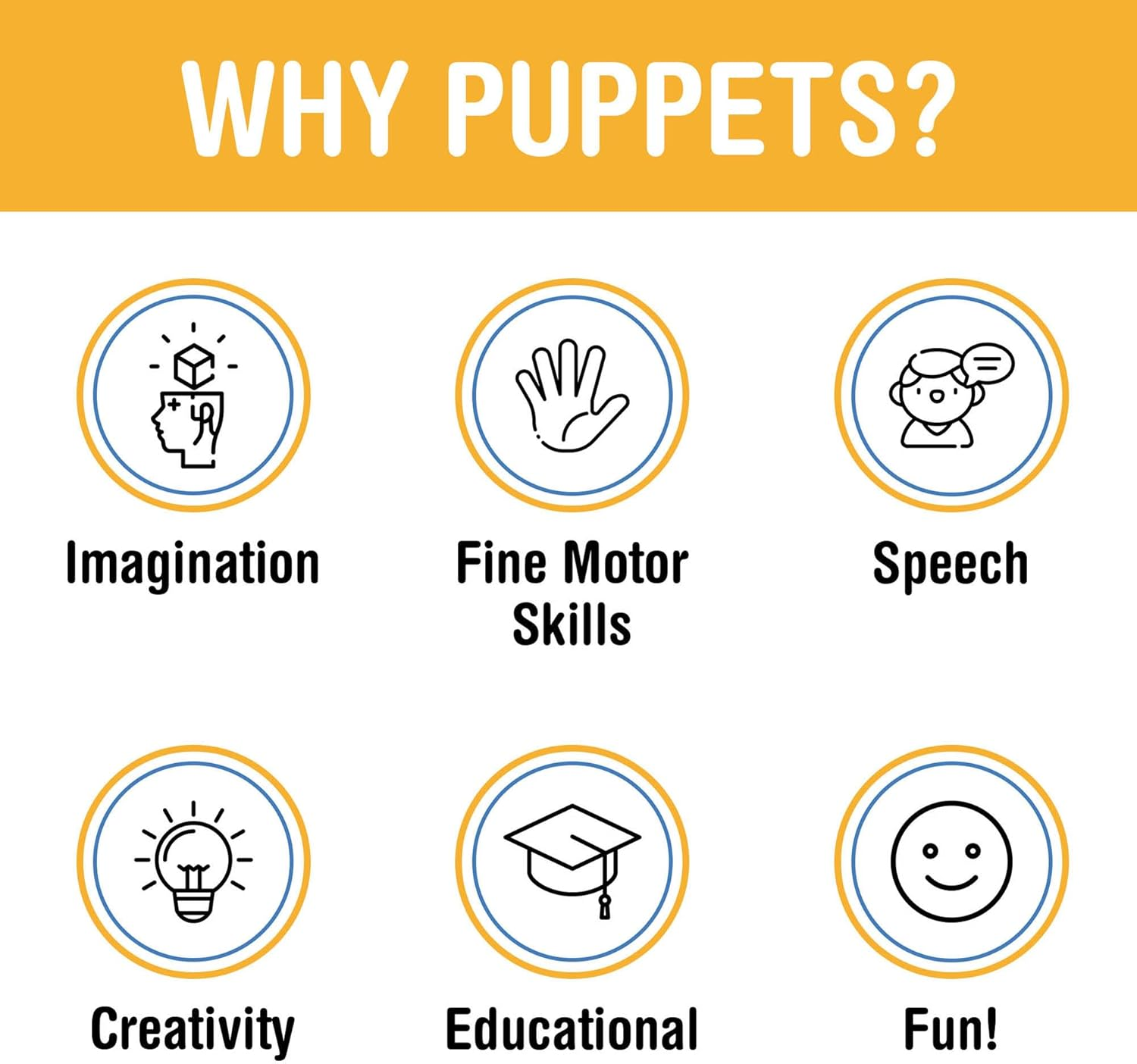 14" Amy, Peach Girl, Hand Puppet image number 3