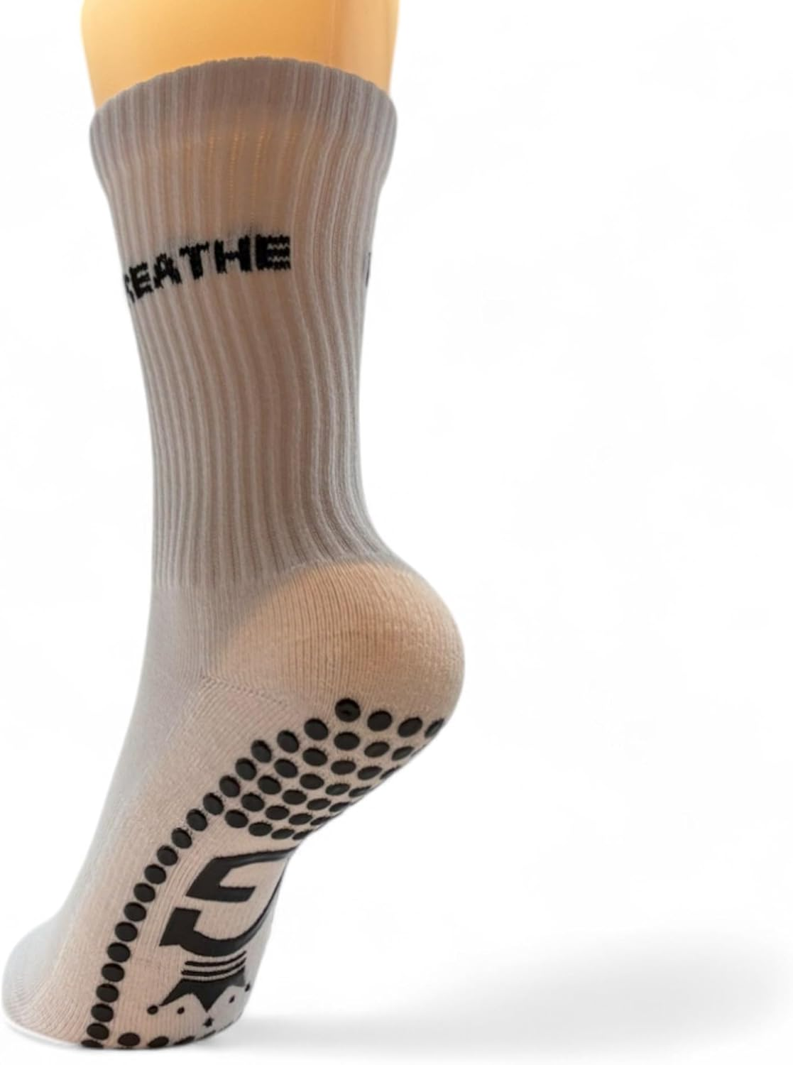 Pilates Grip Socks Yoga Socks with Grips for Women, Non-Slip Athletic Socks for Ballet, Dance, Workout. - Light Pink image number 5