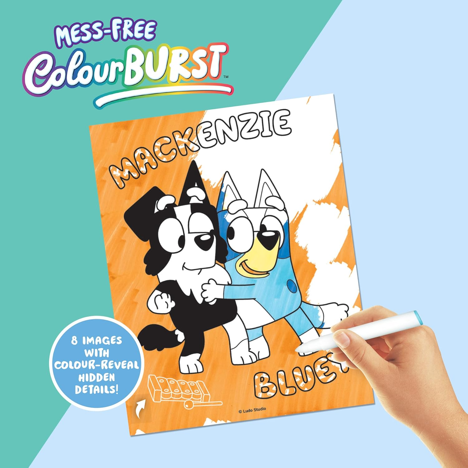 Inkredibles Activity Kit Bluey &ndash; Includes Magic Ink, Colourburst Markers, and Fun Stickers &ndash; Mess-Free Colouring Set Ideal for Screen-Free Playtime and Travel &ndash; for Preschoolers Ages 3&ndash;5 image number 3