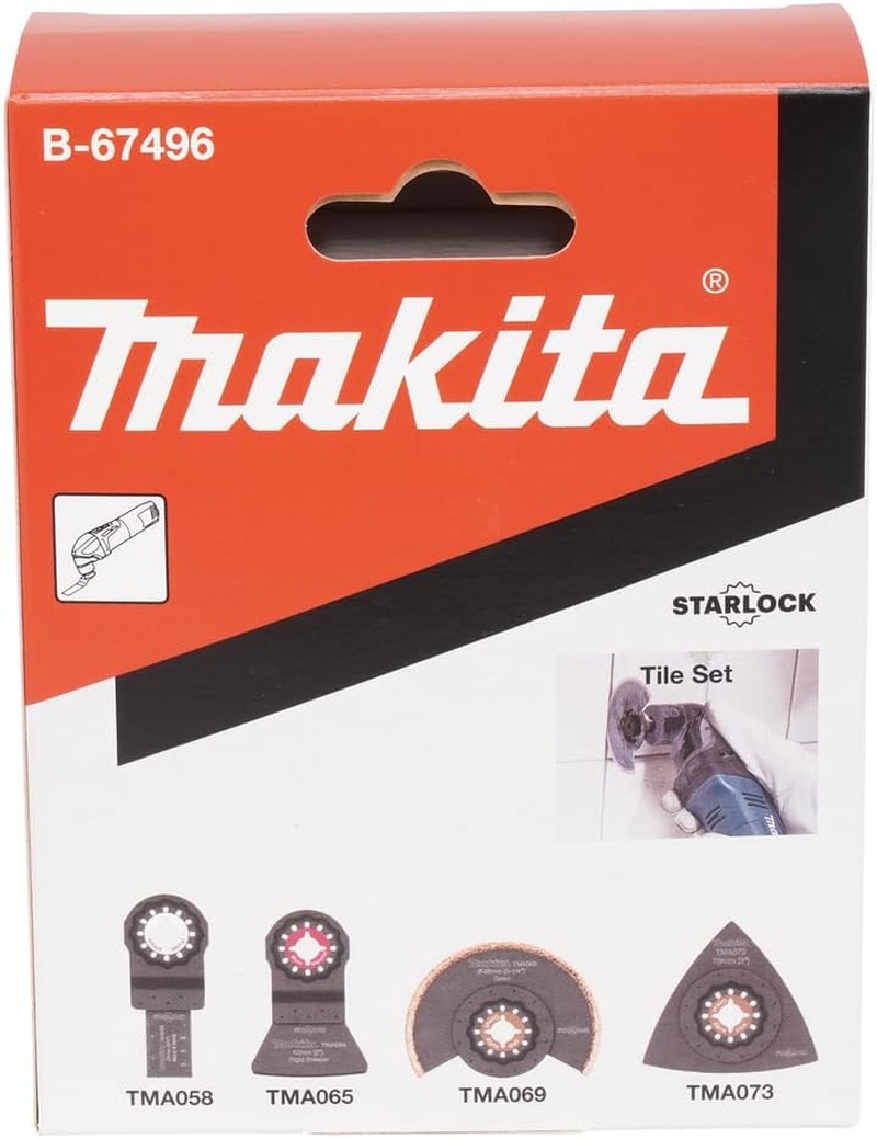 Makita B-67496 Multitool Tile 4 Pieces Set image number 1