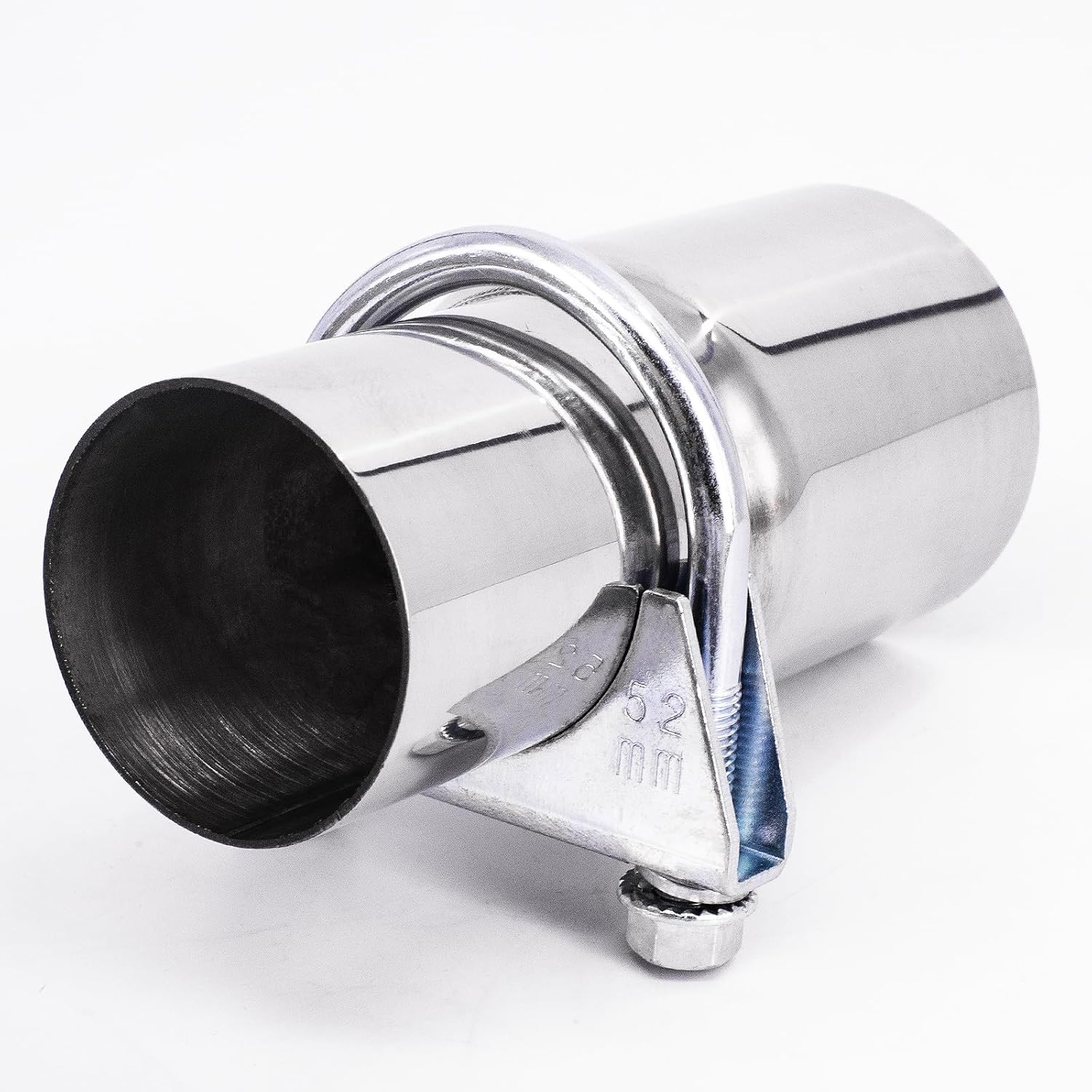 Pack of 2 M8 Pipe Clamp Diameter 52-80 Mm Special Clamp for Exhaust Pipe U-Shaped Galvanised Pipe Clamp (52 Mm) image number 5