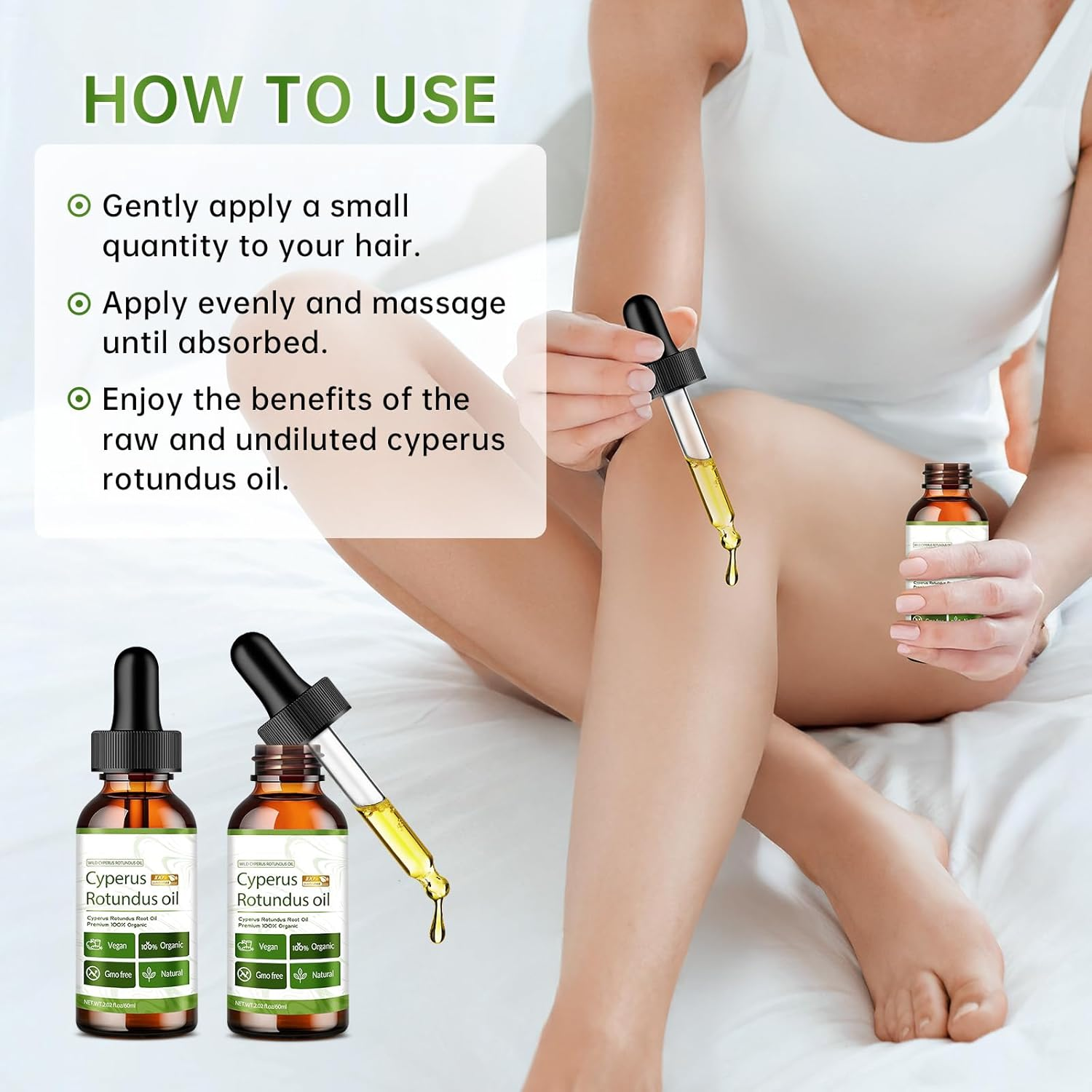 Cyperus Rotundus Oil - Cyperus Rotundus Oil Hair Removal, Slows Hair Regrowth, Deep Moisturization, Enhances Skin Smoothness, Strengthens Skin Barrier - Natural Skincare Oils for All Skins image number 1