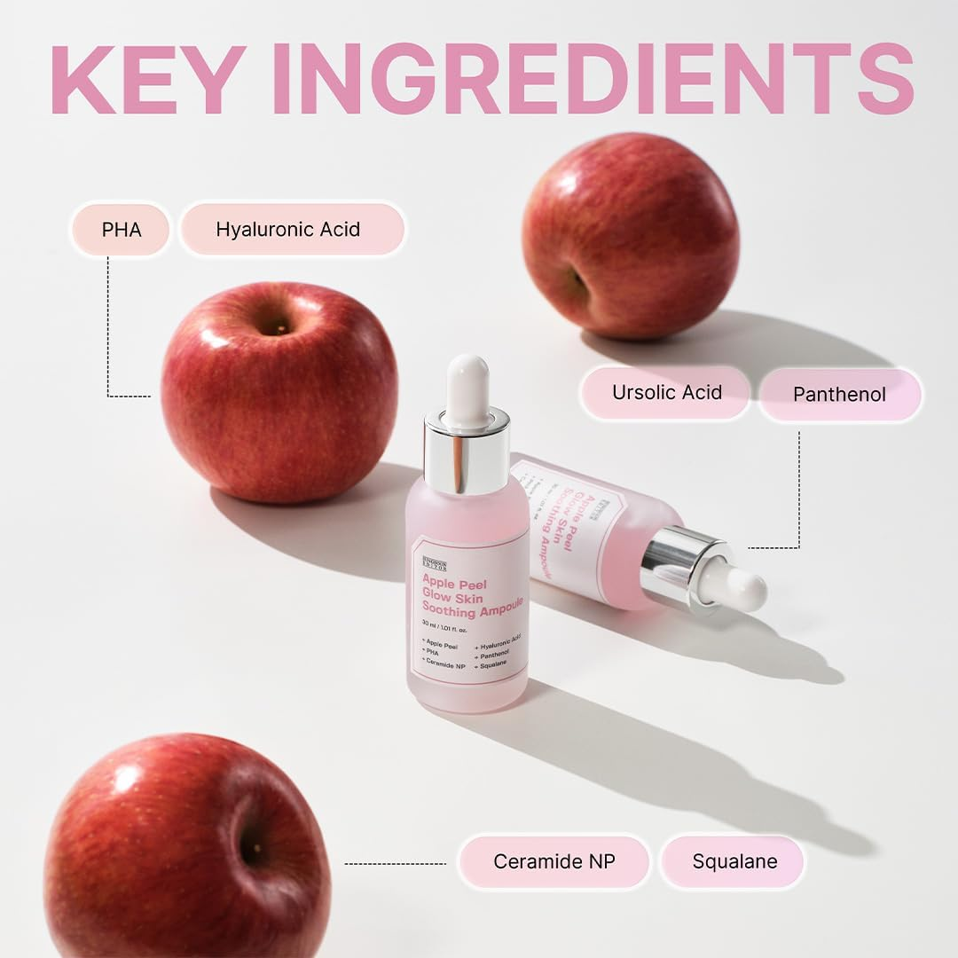 SUNGBOON EDITOR Apple Peel Glow Skin Soothing Ampoule | Facial Serum | Gentle Exfoliation | Smooth Skin | Glow Skin | Korean Skin Care image number 5