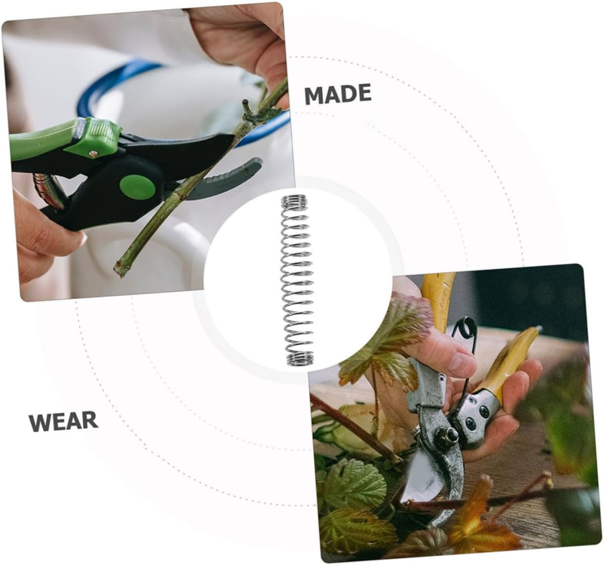 CIMAXIC 50Pcs Garden Shears Pruning Clippers Sharp Blades for Floral Clippers Garden Shears for Trimming Bushes and Trees Featuring Compression Springs for Gardening Tools image number 4