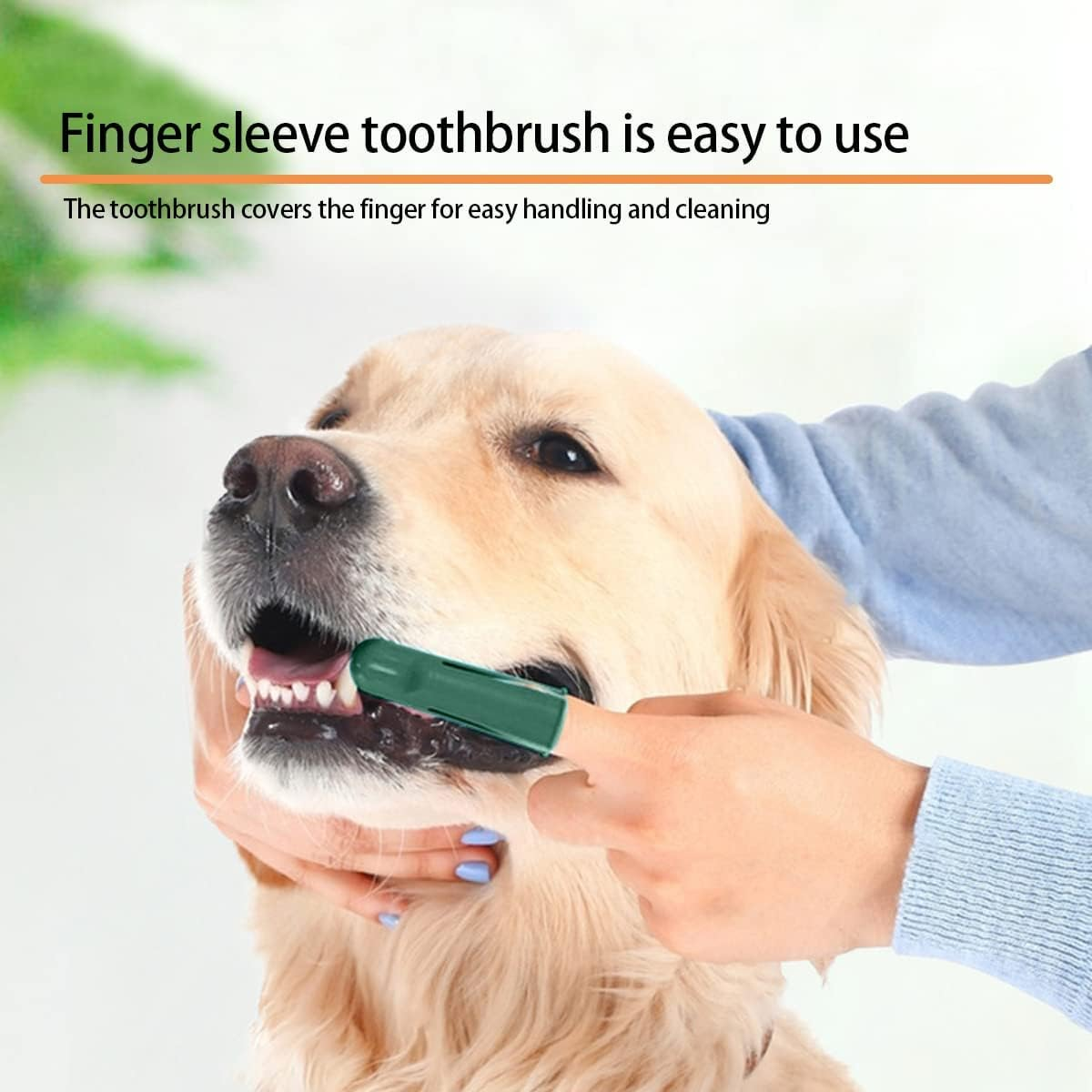 Pet Toothbrush Set Double Head Dog Toothbrush Oral Cleaning Dog Toothbrush Finger Toothbrush Pet Supplies Dog Toothbrush Set 8 Double Head Dog/Cat Toothbrush Cleaning Pet Teeth Convenient Toothbrush image number 1