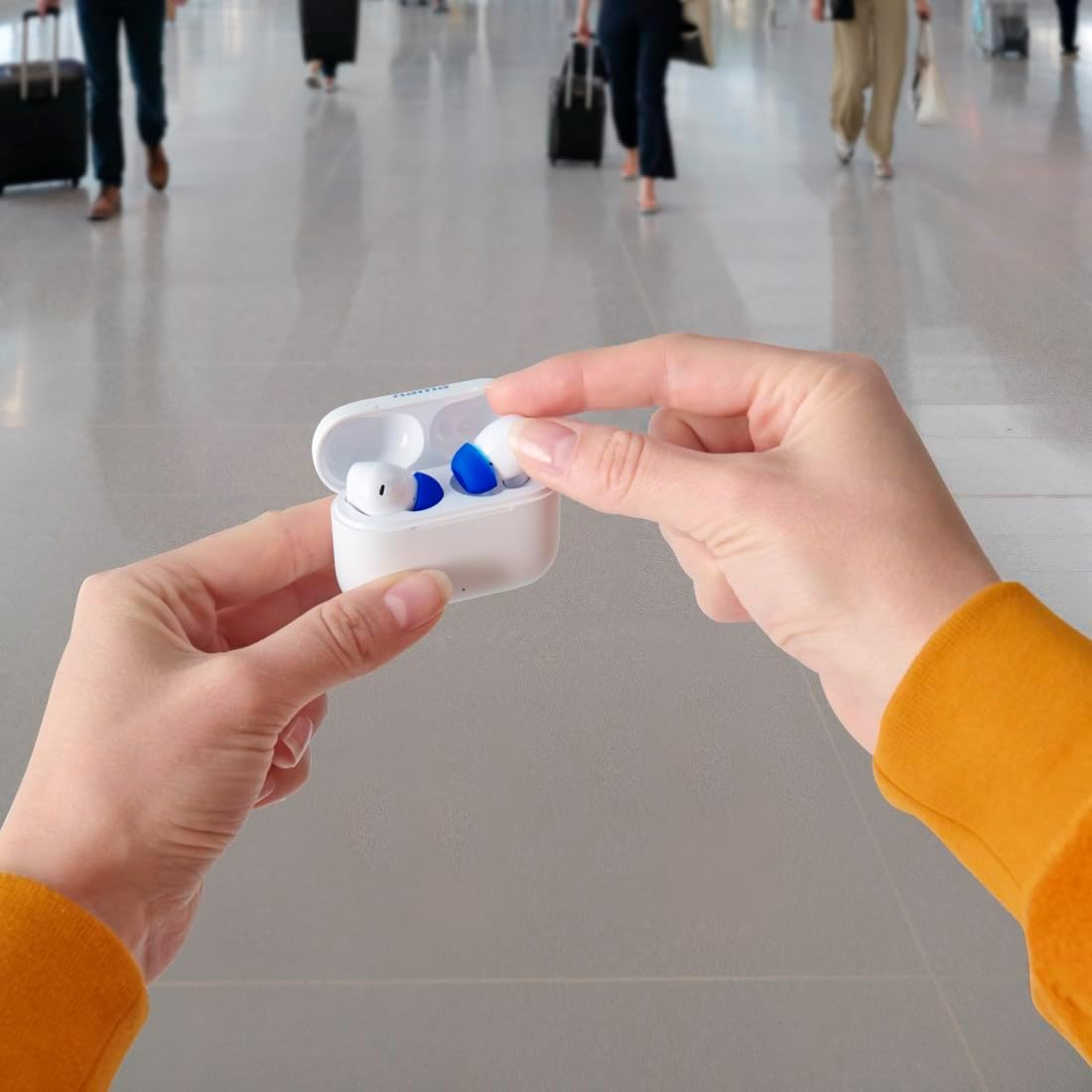 Hama Bluetooth Headphones (Wireless, TWS Headphones, Active Noise Cancelling, Earbuds with Charging Station, ENC, In-Ears, USB-C Fast Charging, Bluetooth Headset, App/Voice Control, Touch Control) image number 4