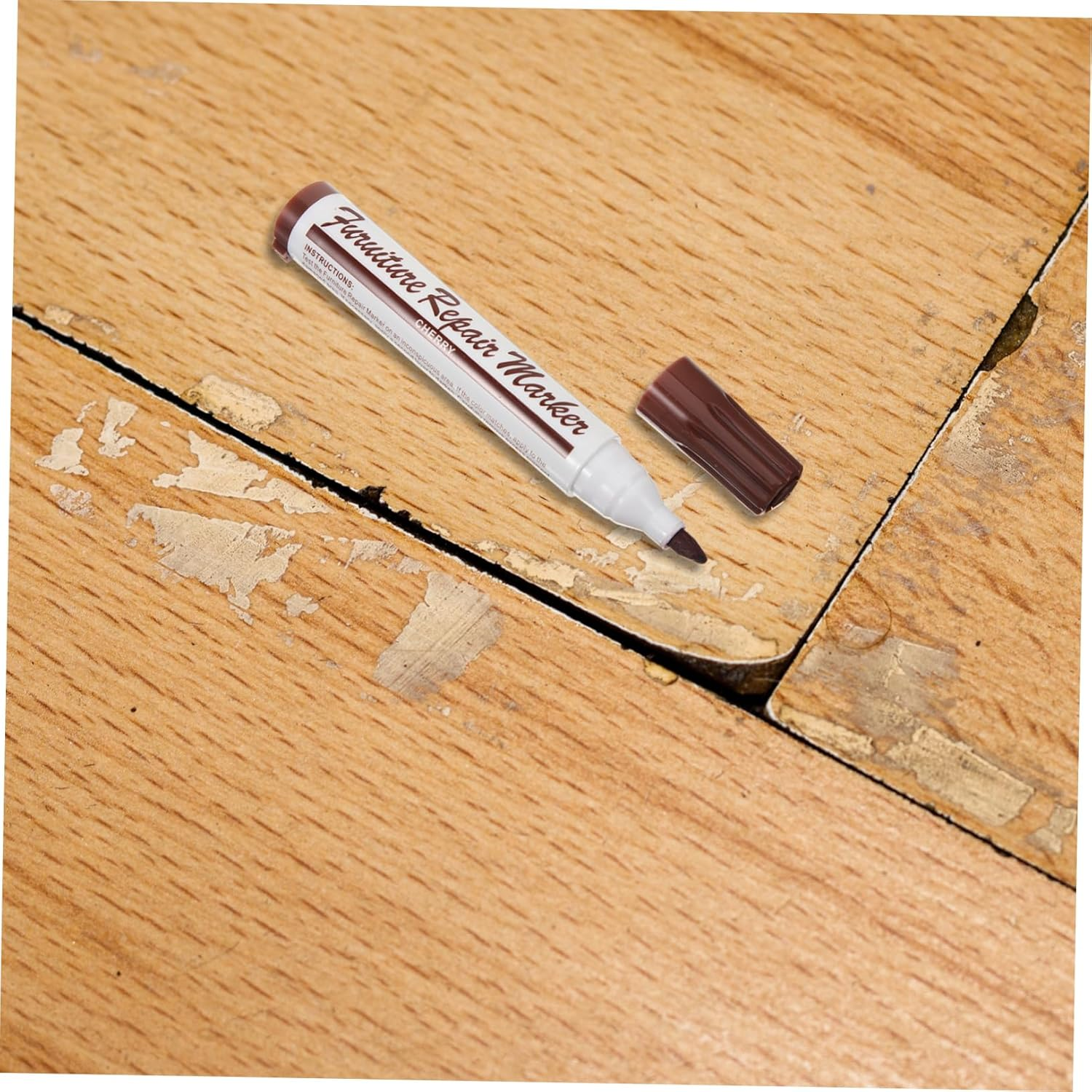 Healeved Furniture Repair Pen Wood Scratch Repair Markers Wood Stain Pen for Floor Furniture Touch-Up image number 6