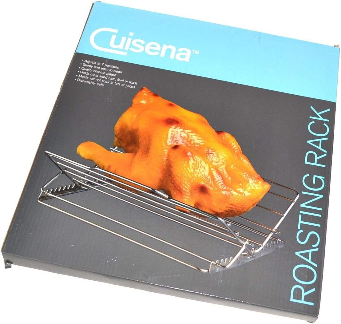 Cuisena 98926 Adjustable Roast Rack, Silver image number 2
