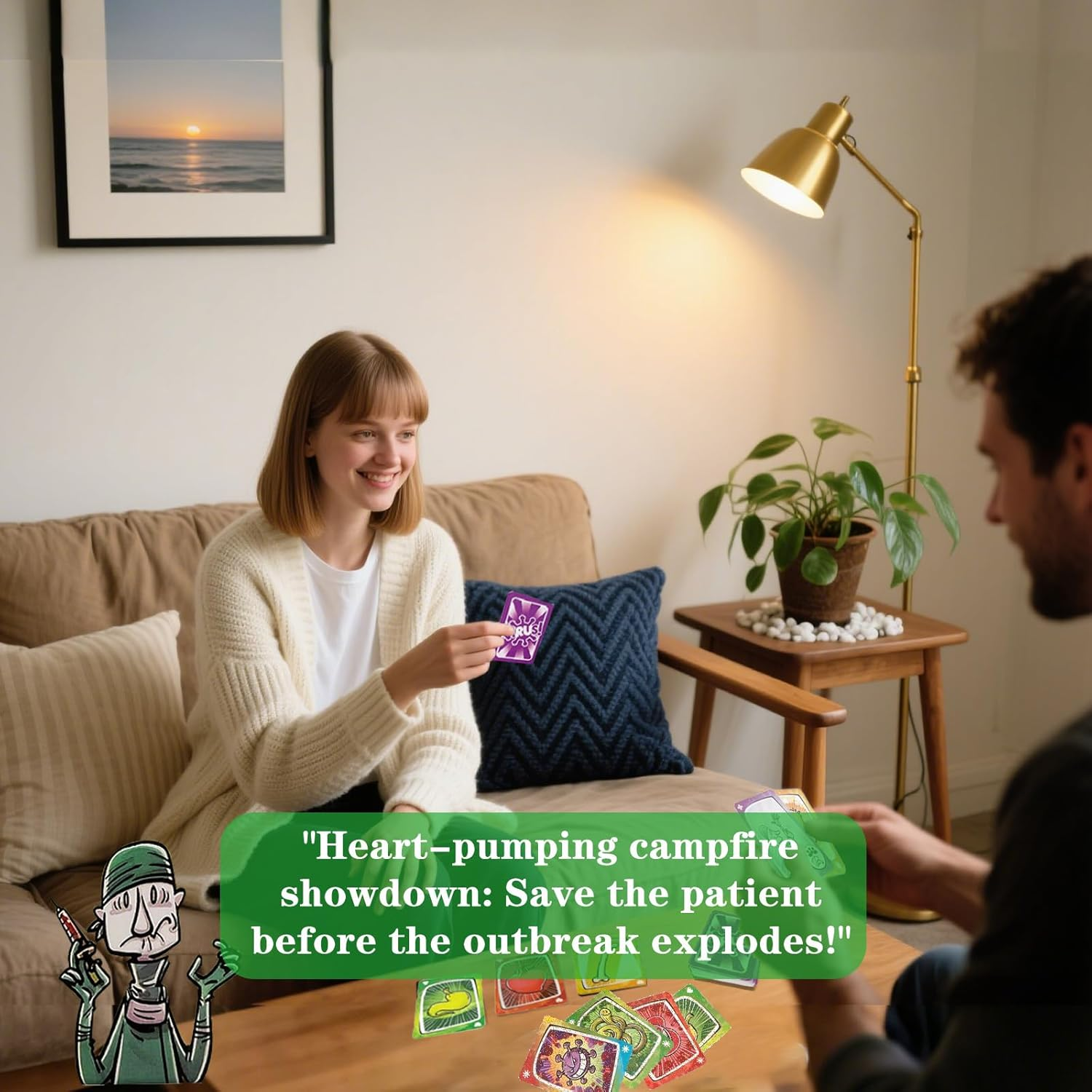 Virus! Card Game - Board Game for 2-6 Players | Isolate Healthy Organs & Stop Virus Outbreak | Competitive Strategy Cards Board Game image number 5