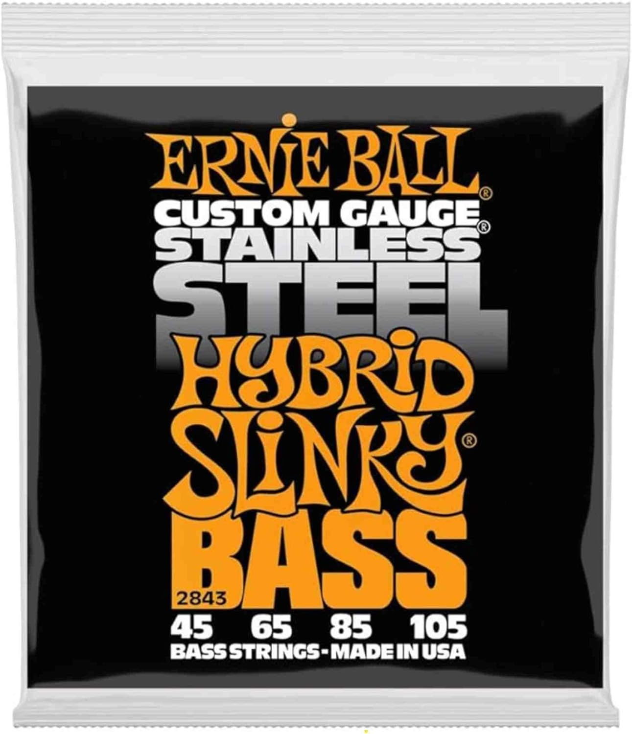 Ernie Ball Regular Slinky Stainless Steel Electric Bass Strings - 50-105 Gauge image number 4