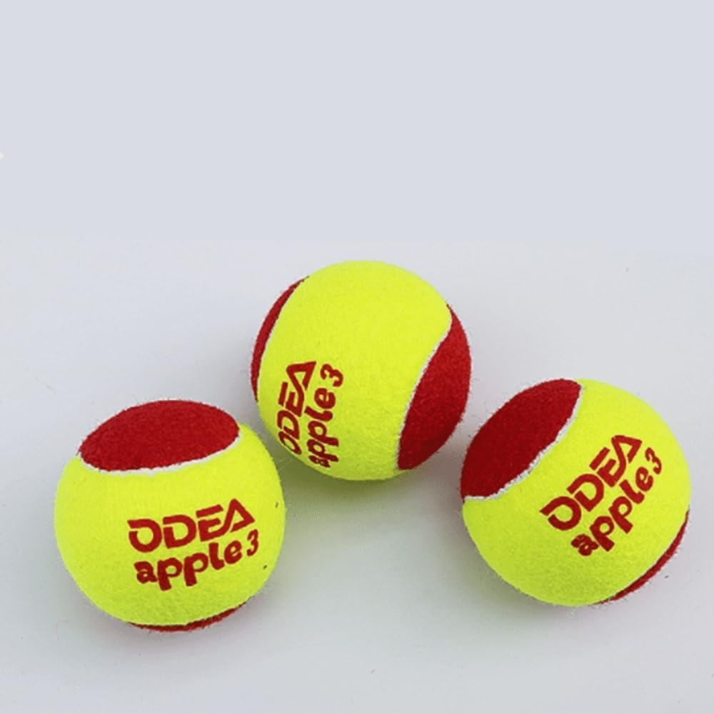 Odea Stage 3 Apple 3 Low Compression Tennis Balls - Slower Speed, Reduced Bounce, Ideal for Beginner image number 4