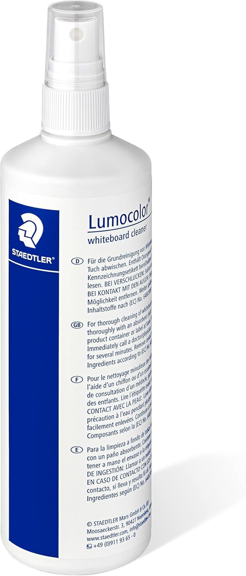 STAEDTLER Lumocolor 681 Whiteboard Cleaner, Cleaning Spray for Whiteboards, Quick Drying, Non-Fire Hazardous, Pump Mechanism image number 1