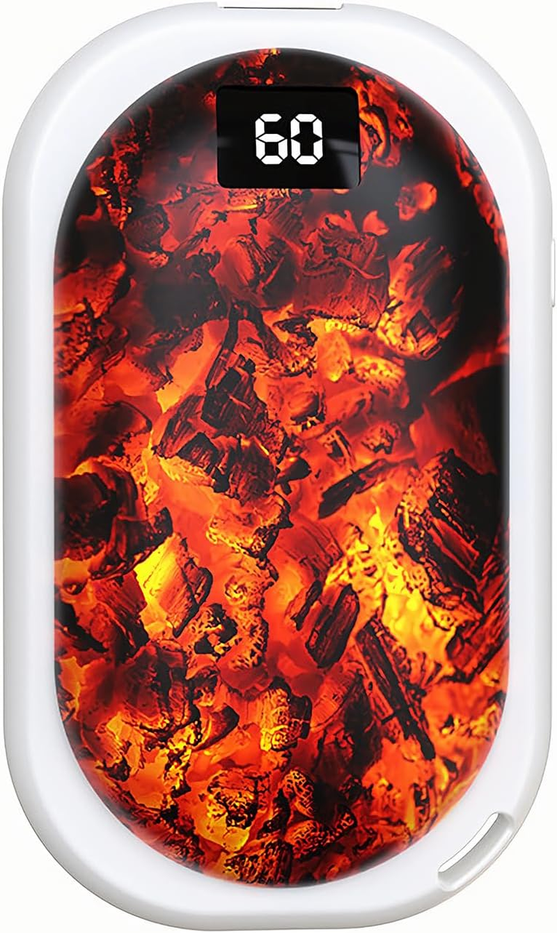 Hand Warmer Rechargeable, Electric Portable Pocket Heater with Power Bank Function, Gifts for Friends and Families, 12Hrs Long Lasting, 3 Heat Levels, for Arthritis, Camping, Hunting image number 3