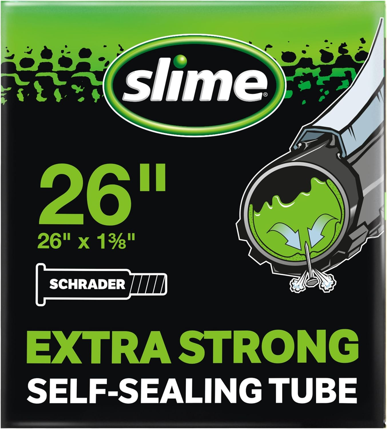 Slime Bike Inner Tube - 26" X 1.375 Schrader
