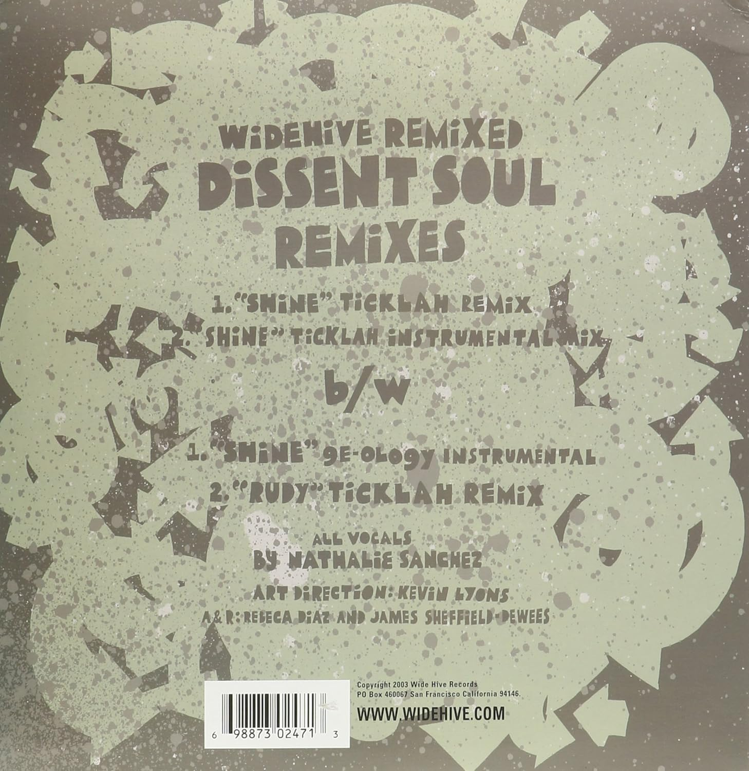 Wide Hive Records Dissent - Soul Remixes Vinyl image number 1