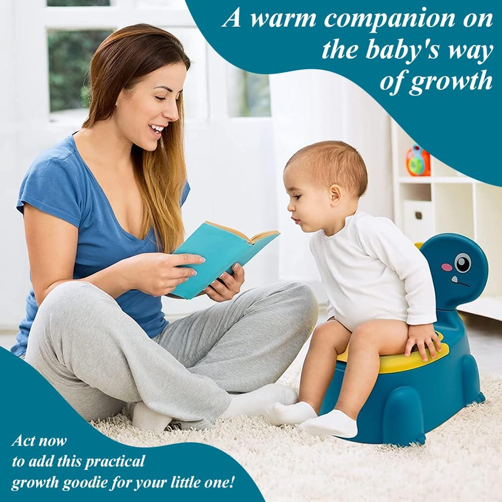 Dinosaur Potty Training Seat, Toddler Potty Chair, Toddler Portable Toilet, Training Toilet with Non-Slip Rubber Mat, Suitable for Boys Girls Kids Toddler (34 * 27 * 32.5 CM) image number 5