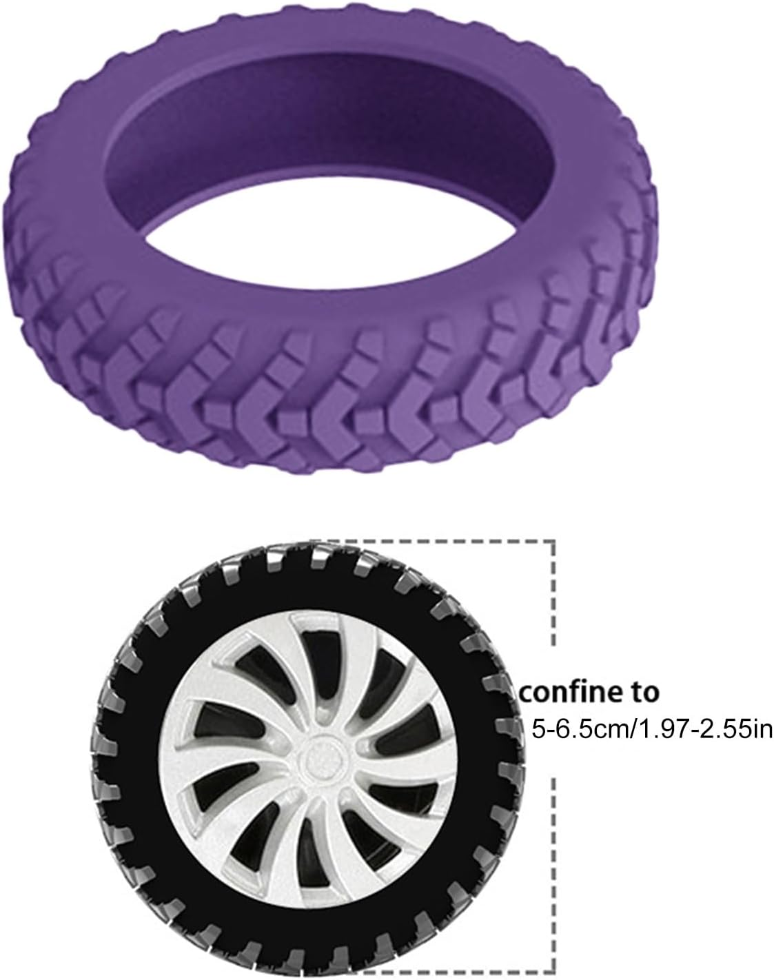 8Pcs Silent Luggage Wheel Cover, Silicone Suitcase Wheels Protector, Noise-Reducing Accessories image number 4