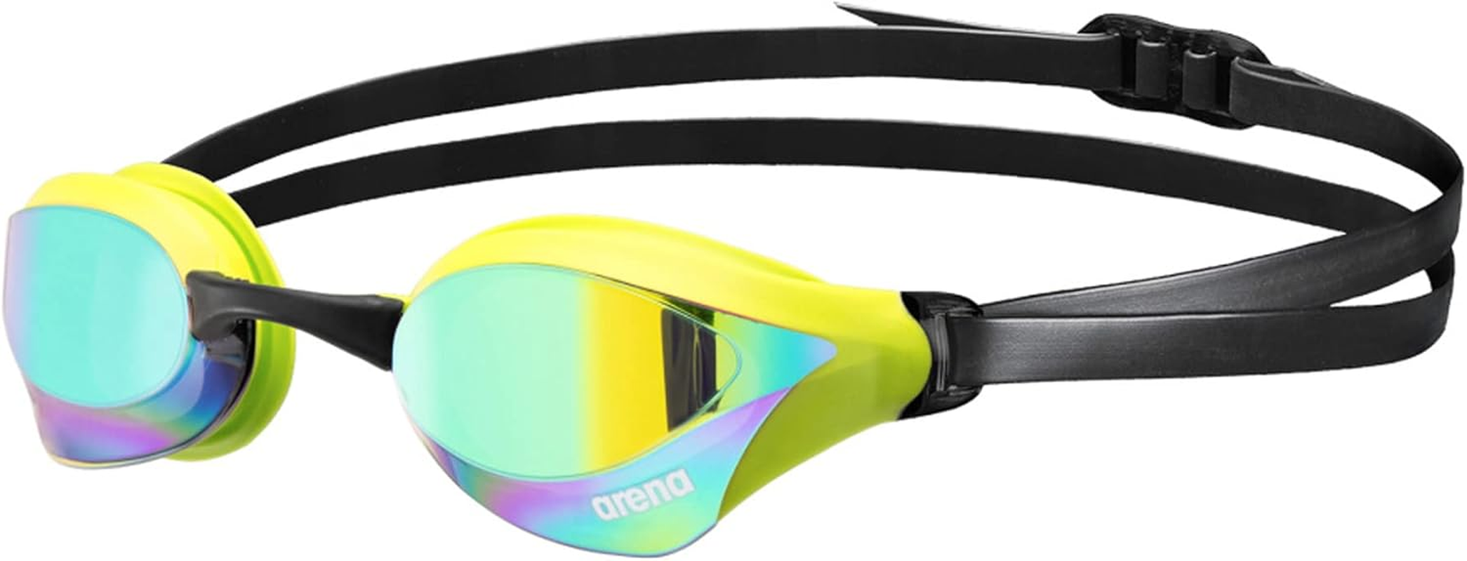 ARENA Cobra Core Swipe Mirror Goggles, Unisex Goggles for Indoor and Outdoor Swimming with Dual Strap, Swipe Anti-Fog Technology, and UV Protection, Wide Vision & Customisable Fit