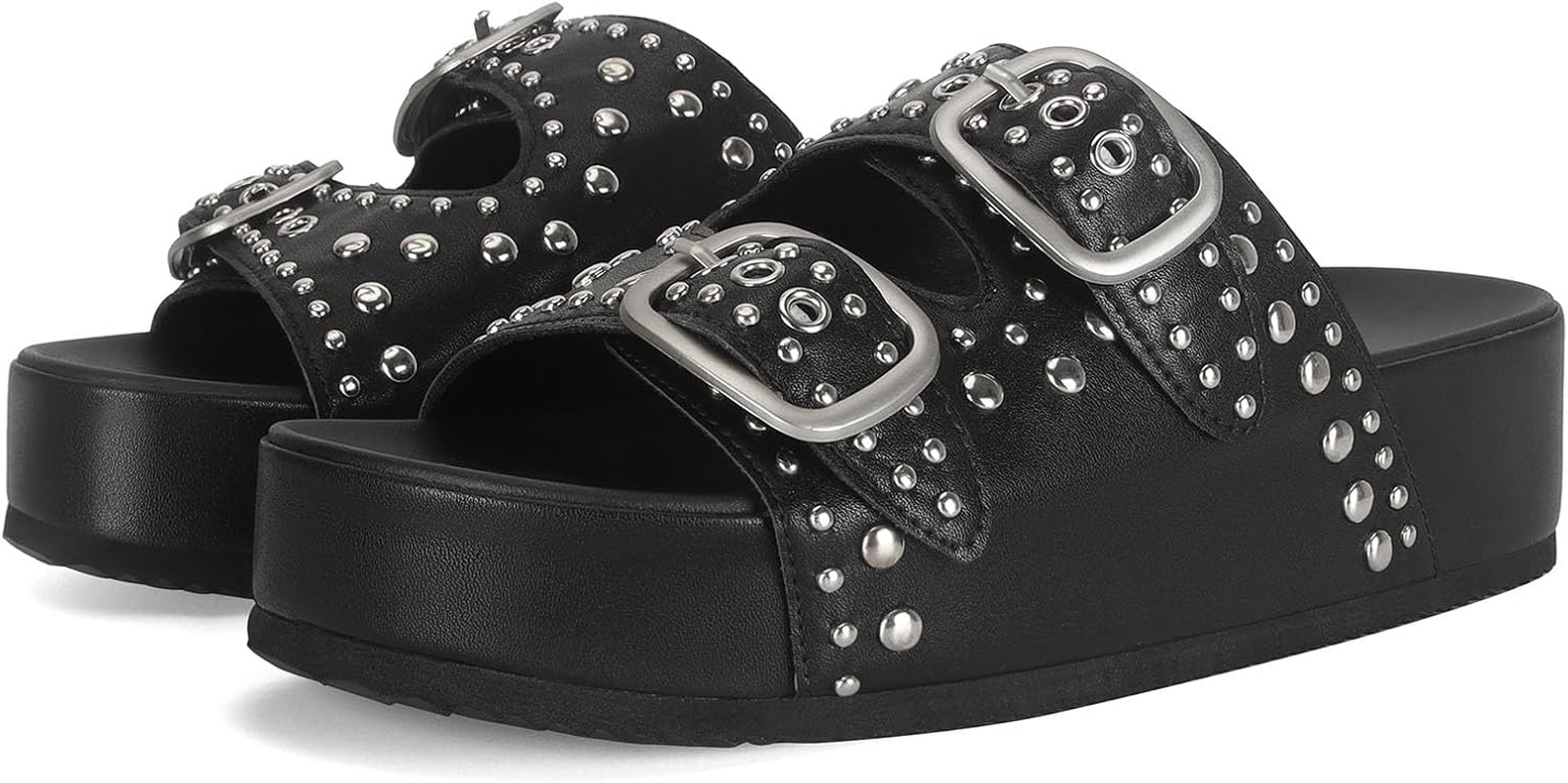 MICIFA Raffia Platform Sandals for Women Crochet Wedges Cute Comfortable Woven Flats Sandals with Buckle Open Toe Casual Straw Sandals Shoes