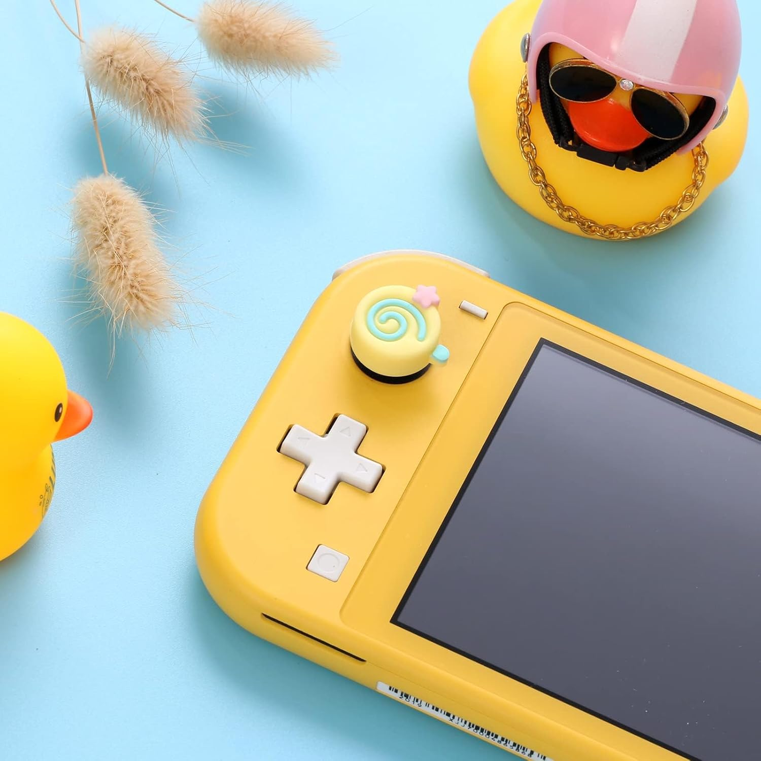 Cute Pink Thumb Grips, Soft Joystick Cover Compatible with Nintendo Switch, OLED, and Lite image number 5