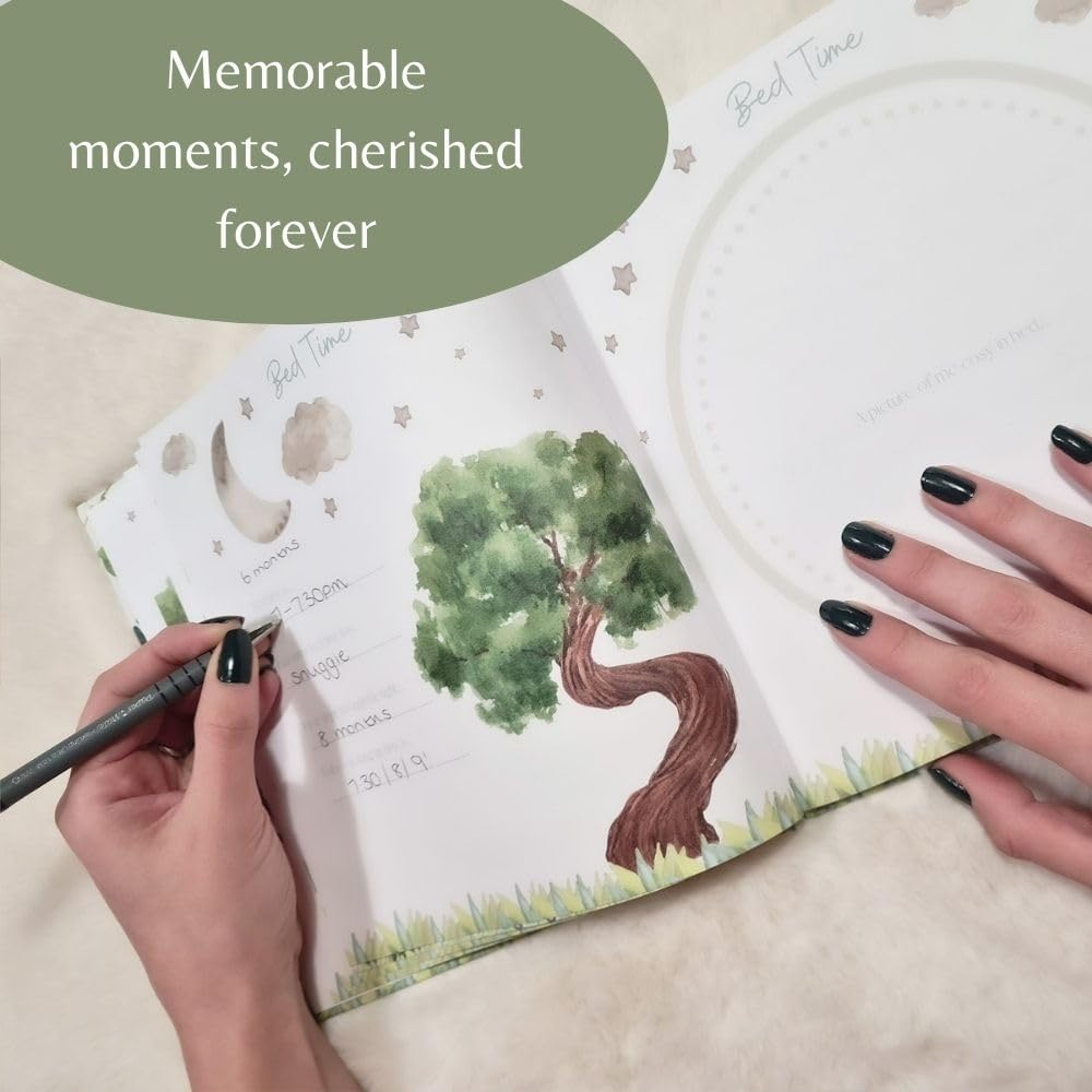 Baby Milestone Memory Book - First Year Journal - Gloss Hardback 36 Pages - New Baby Gift image number 2