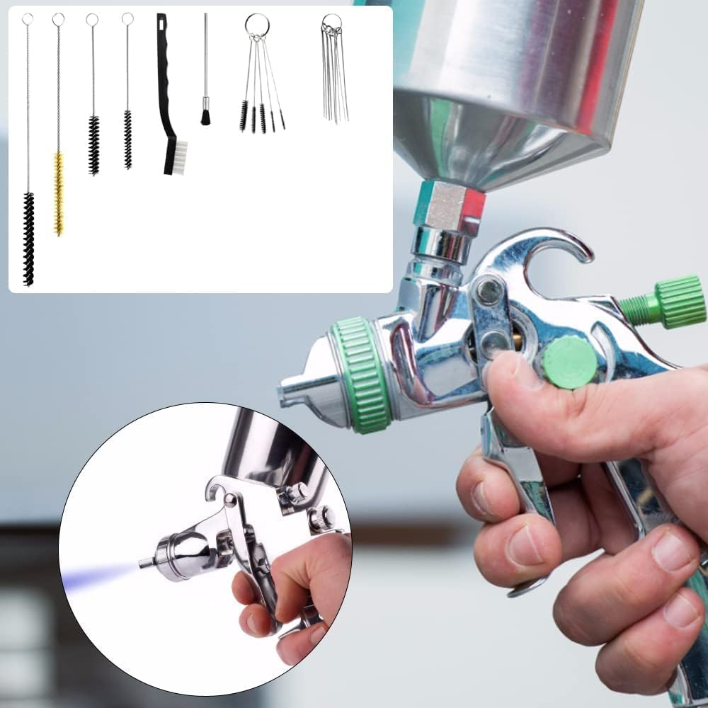 Paint Spray Gun Cleaning Kit, 21 Piece Nylon Mini Tube Brush Set with Needle, Paint Spray Gun Cleaning Brush,Paint Gun Cleaning Brush Spray Gun Cleaning Brush,Paint Spray Gun Cleaning Brush image number 5