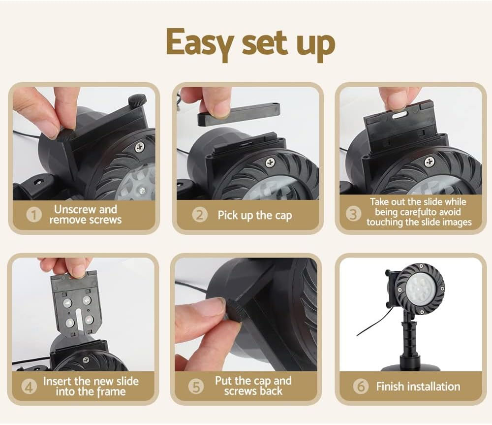 Jingle Jollys Christmas Projector Laser Lights Moving Landscape Light Lamp image number 1