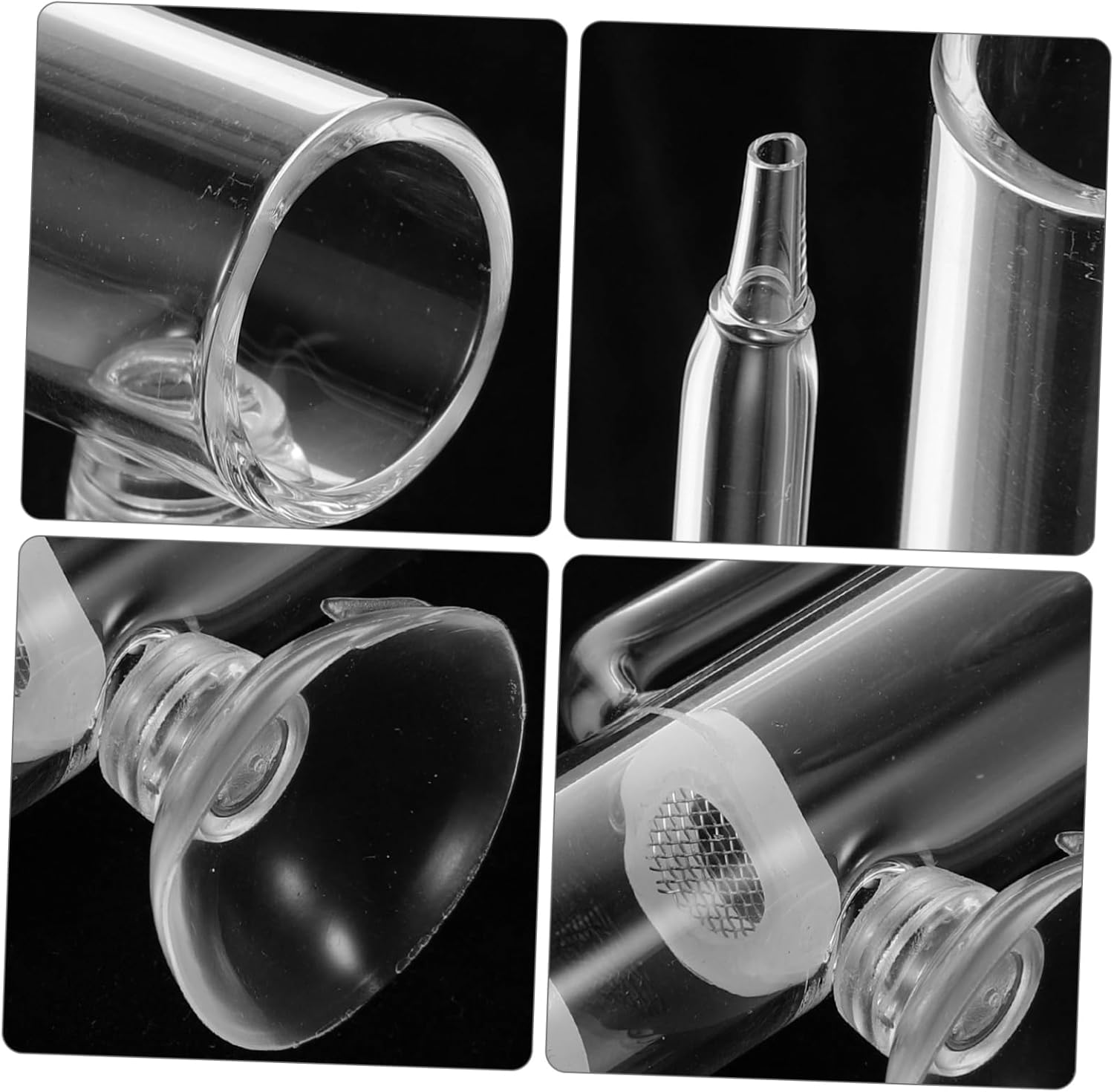 BUGUUYO Glass Shrimp Hatchery Box with Suction Cup Fish Incubator Tube, Brine Shrimp Eggs Hatchery Kit for Aquarium Breeding Tanks, Glass Isolation Case for Aquatic Pets image number 1