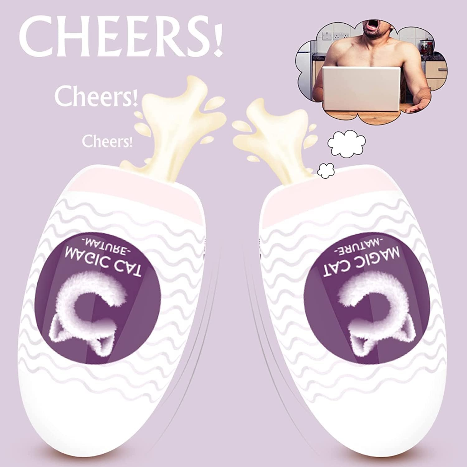 DVEDO 3D Male Egg,Handheld Male Cup with Softer Wrapped, Pocket Size with Strong Suctions image number 2