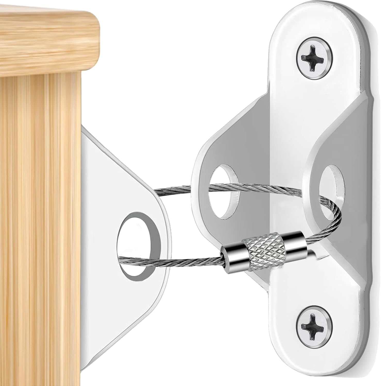 Furniture Anchors (12 Pack) for Baby Proofing & Pet Protecting, Furniture Straps anti Tip Furniture Wall Anchor Securing 400 Lbs/Keep Baby Pet Safety from Falling Furniture, Earthquake Straps image number 5