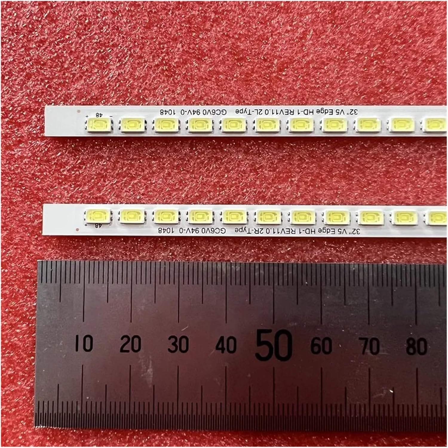 LED Backlight Strip for To.Shi/Ba 32SL738N 32SL738B 32LE3300 32 3660L-0356A LC320EXN SC A1 A2 32 V5 Edge HD-1 (Color : 2Pcs Set 1 TV)