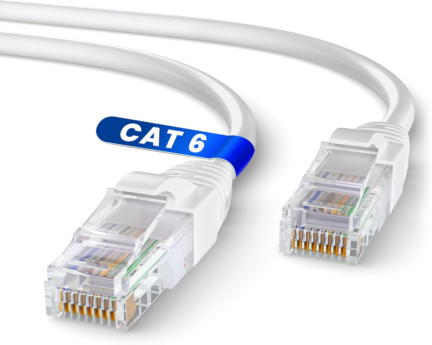 Mr. Tronic White Cat 6 Ethernet Cable 25M, LAN Ethernet Network Cable with RJ45 Ends Connectors, Internet Cable Compatible with Cat 7 / Cat 8 | AWG24 Patch Cable, UTP Cat6 CCA Cable (25 Meter, White) image number 2