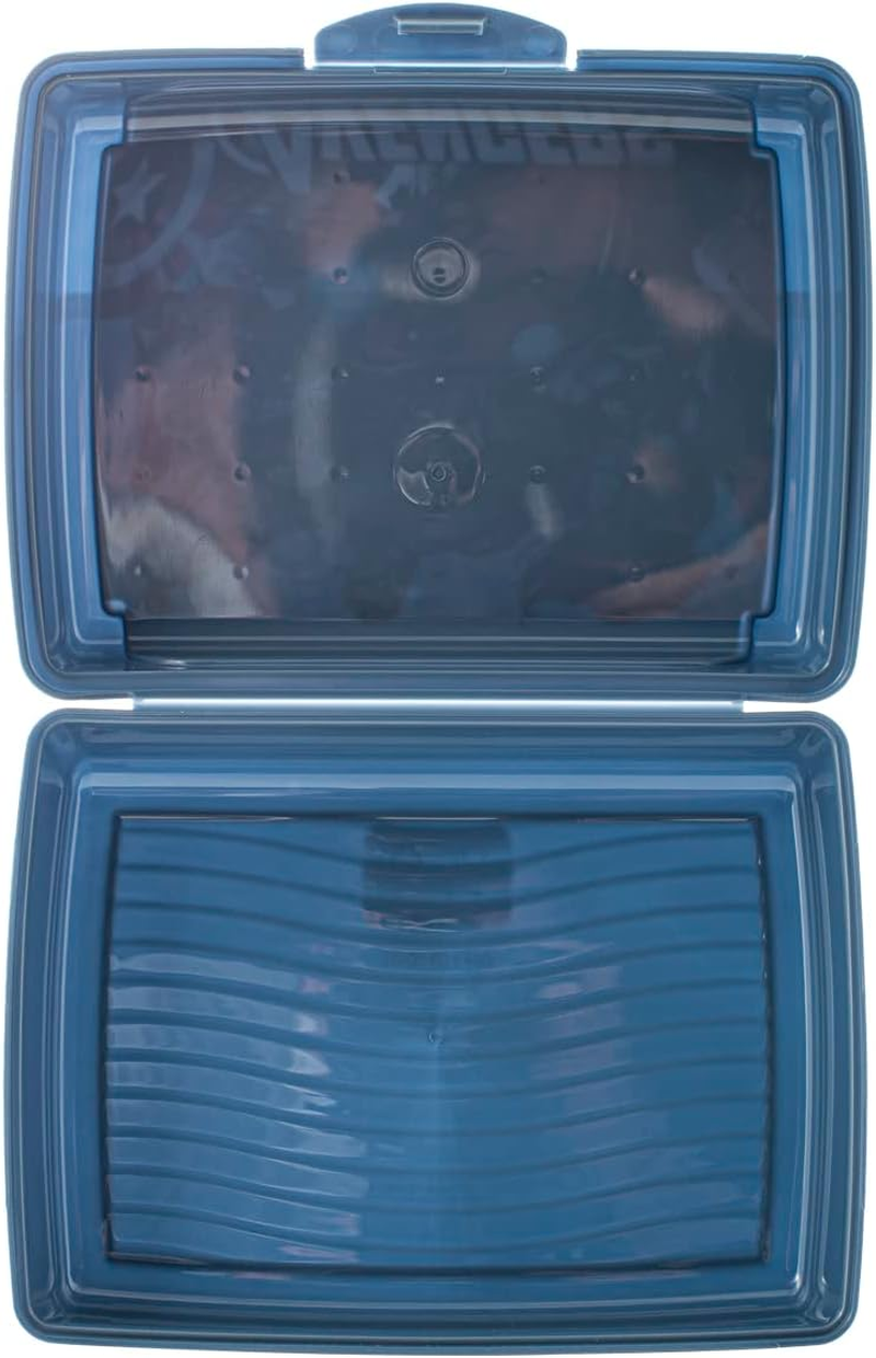 Home Avengers Evergreen Porta Pranzo Bimbo, Porta Merenda in Plastica, Lunch Box, BPA Free, 17X13Cm