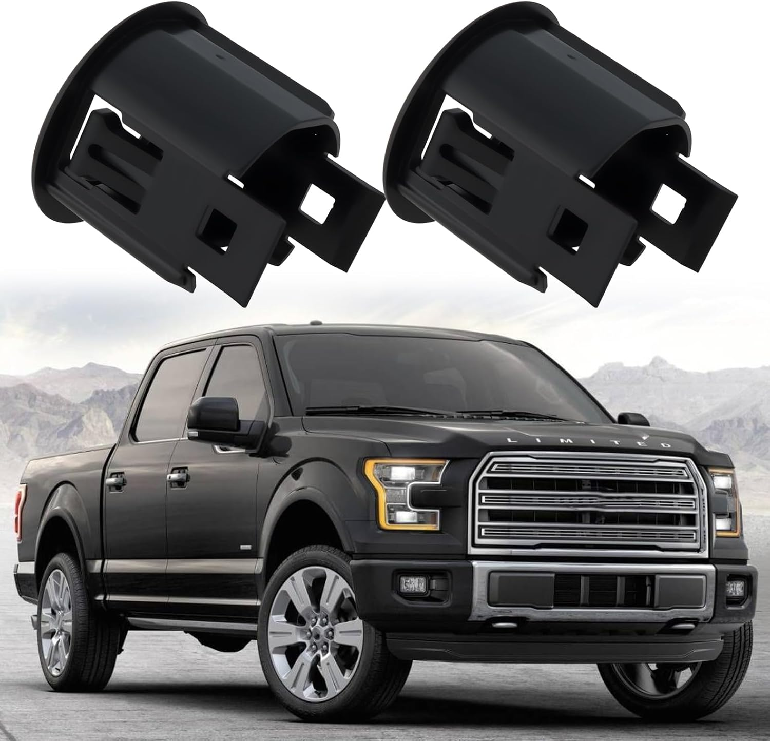 2X PDC Sensor Holder 7S7T-15K870-AA Compatible with Ford Compatible with Volvo Parking Sensor Mount Bracket image number 1