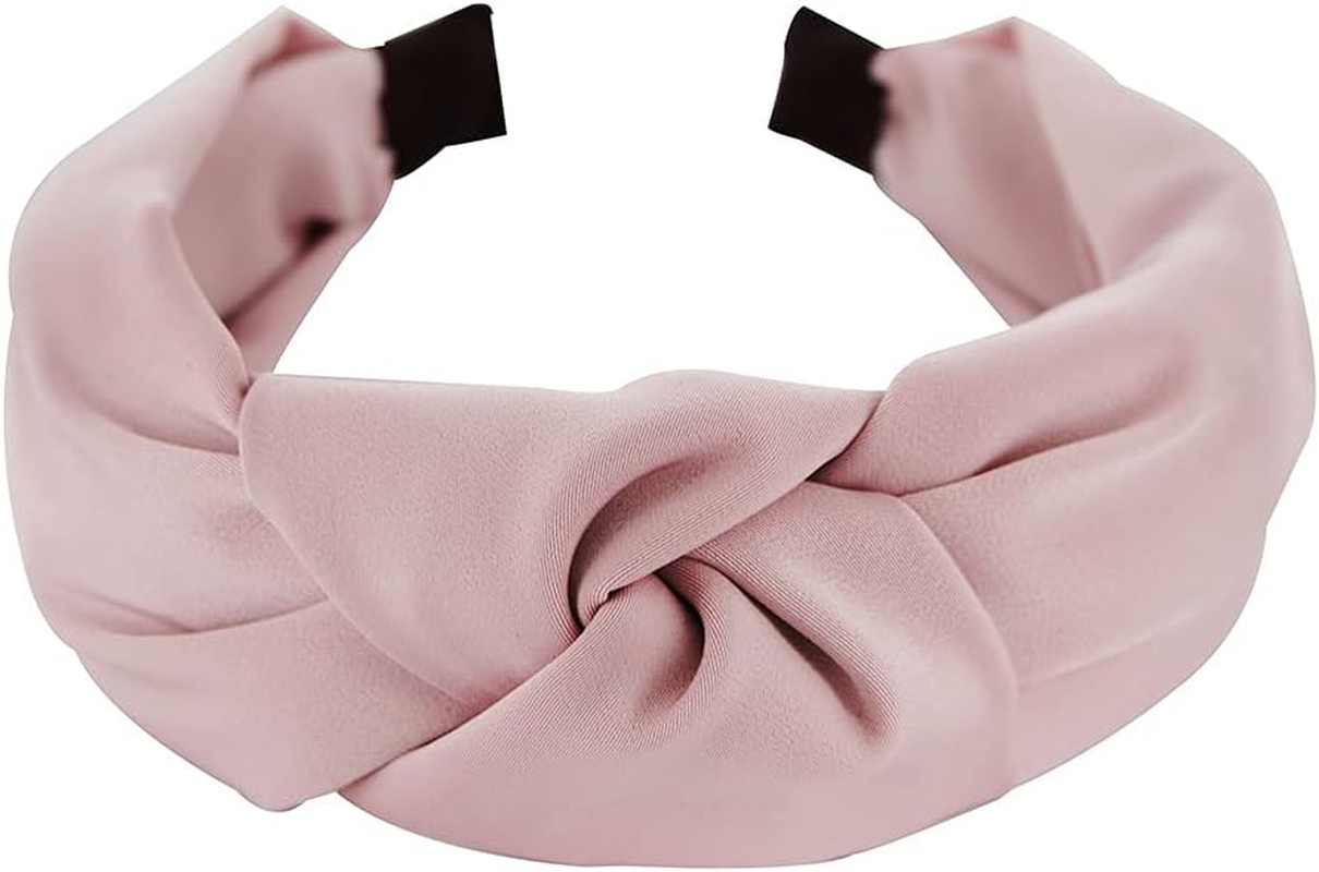 Axy Headband with Knot and Satin Covered Vintage Beautiful Headband Hair Accessories Women'S Headband HR35A (Green)