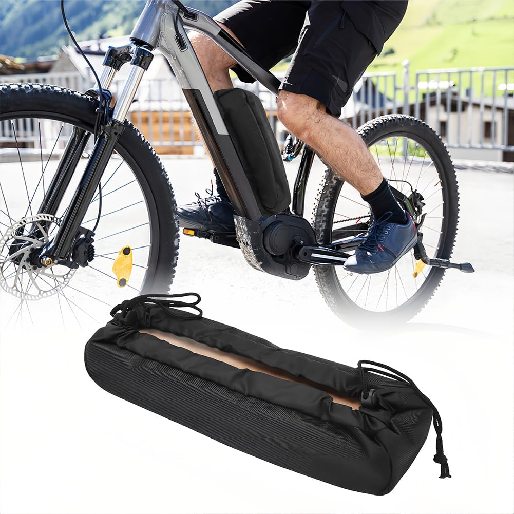 Joyzan E-Bike Battery Protective Cover, Protector Cover for Integrated Electric Bicycles Battery Protection Frame Covers against Moisture Dirt Dust Universal Installation Lifespan Batteries Extension image number 6