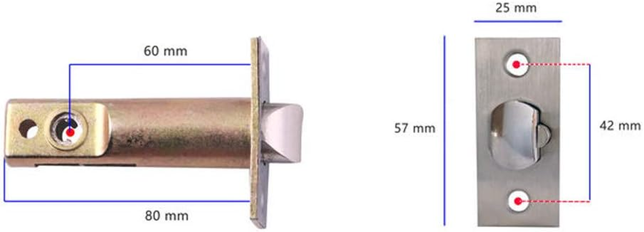 Digital Code Door Lock, Zinc Alloy Waterproof Keyless Safety Entry Door Lock, Digital Password Mechanical Lock for Outdoor Gate Fence image number 4