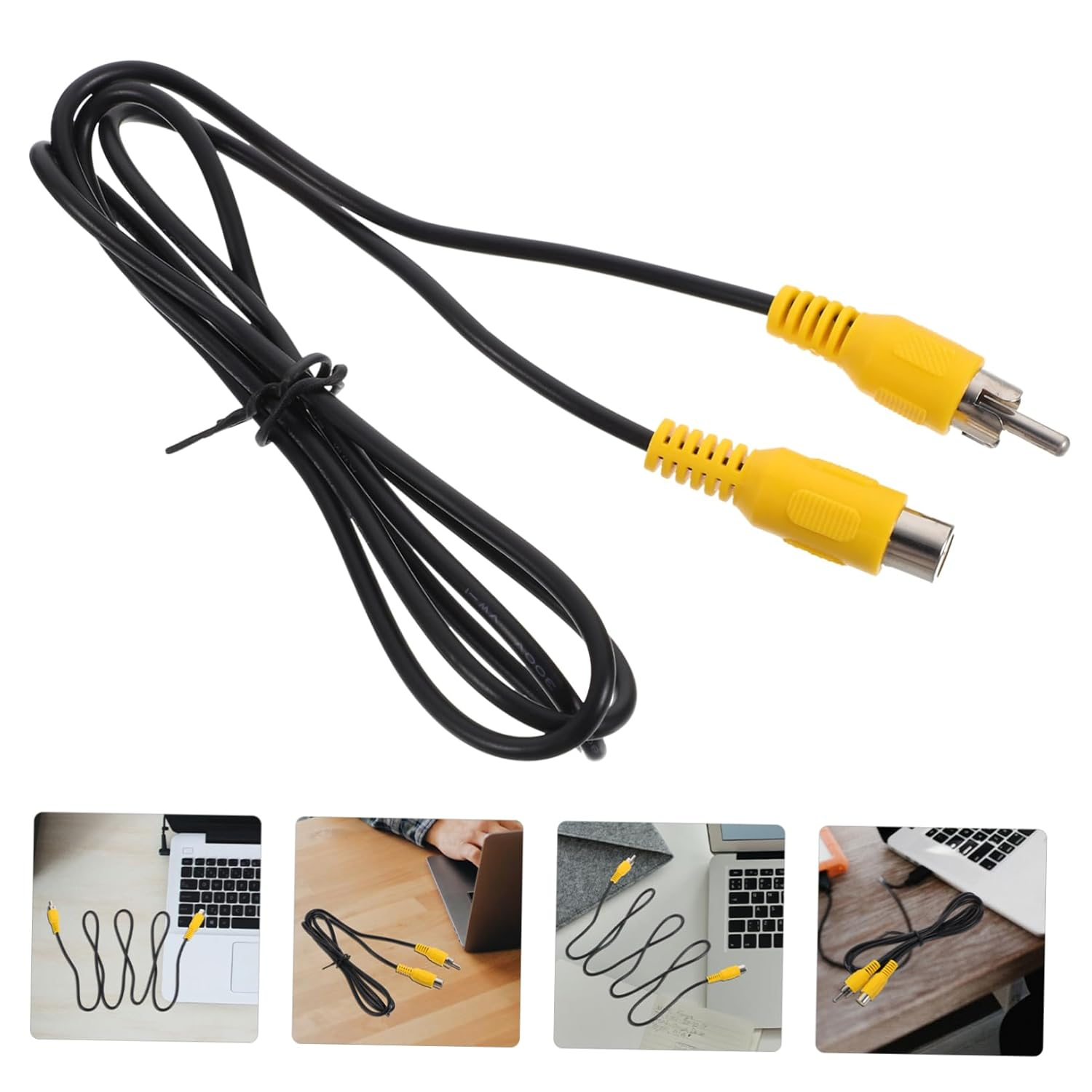FONDOTIN Digital Cable Cable Extension Audio Wire RCA Male to Female 1M Metal Contact Audio Connect Wire for Home Theater Speaker Subwoofer DVD Vcd image number 5