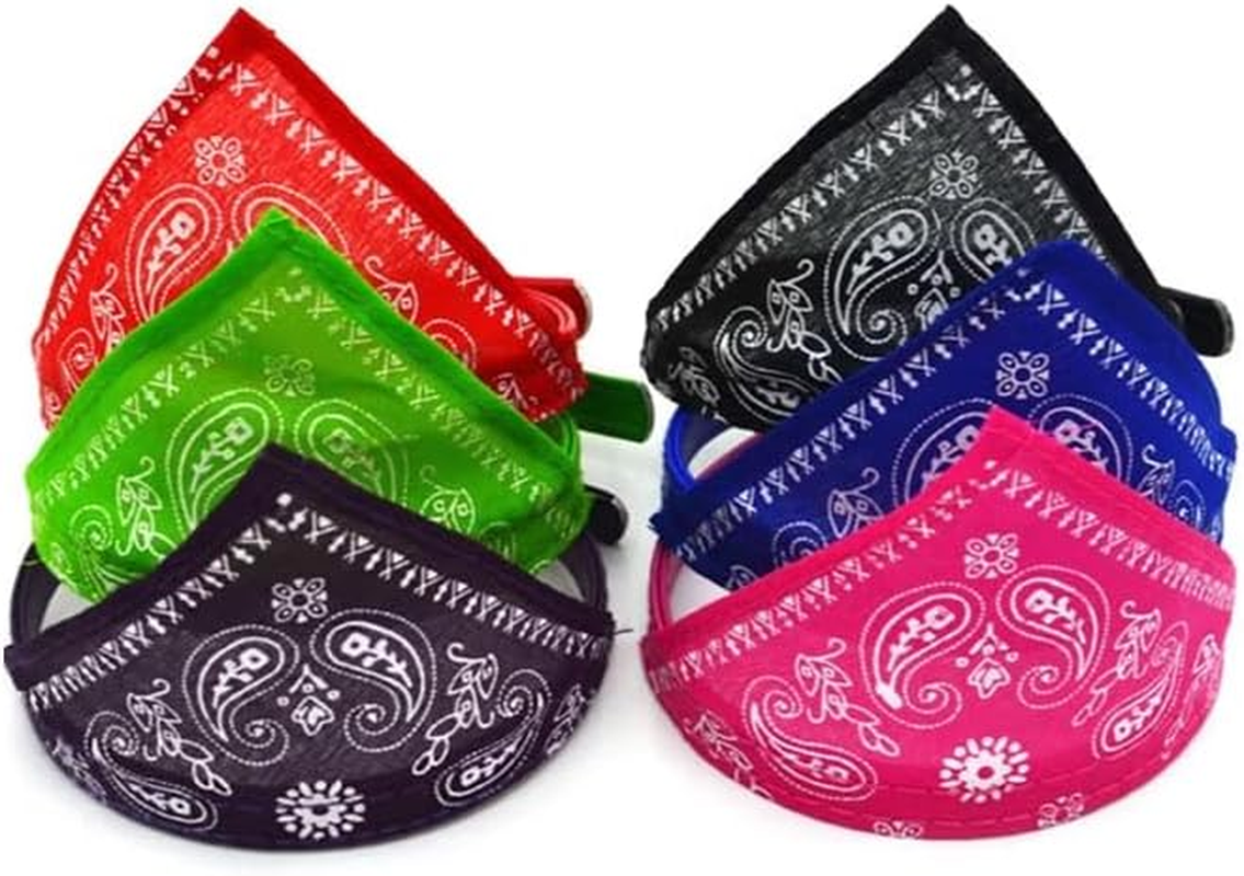 New Adjustable Leather Collar Bandana Neck Scarf Dog Puppy Cat Kitten - Vibrant Color Choices image number 6