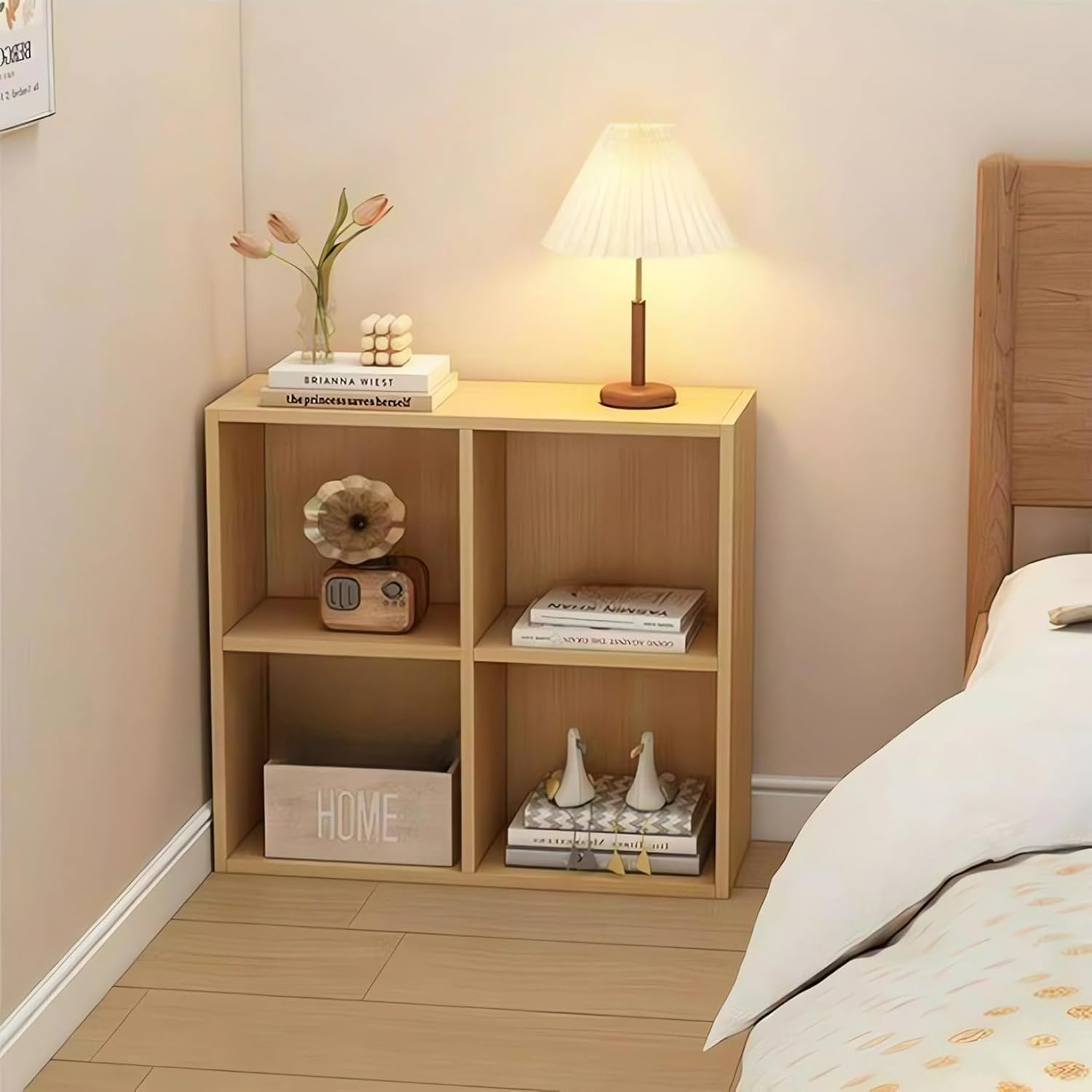 Bookcase, Home Office Storage Book Shelf, Bedroom Organizer Rack, Living Room Bookshelf A63 (C 3 Tier Gray)