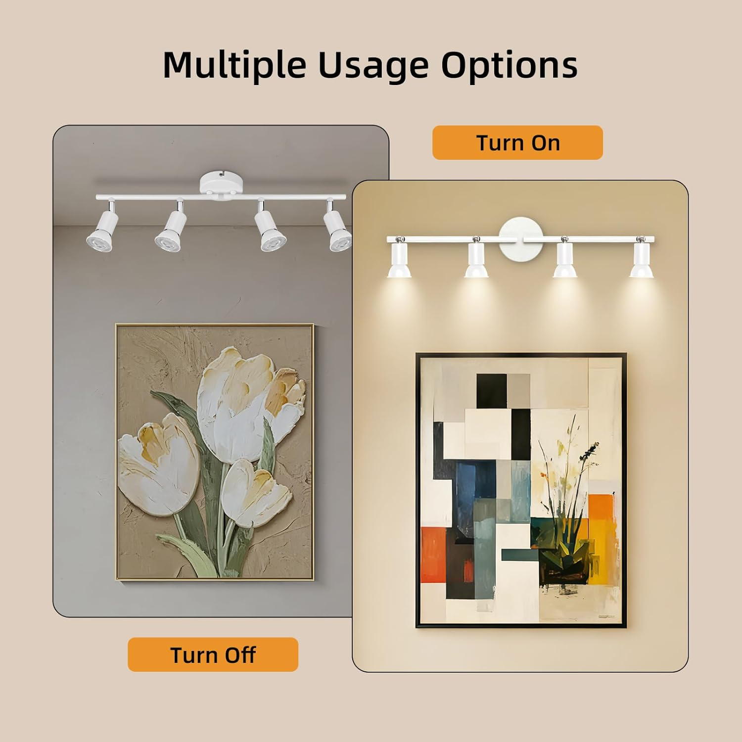 Ketom LED Ceiling Spotlight White 4 Bulbs image number 1