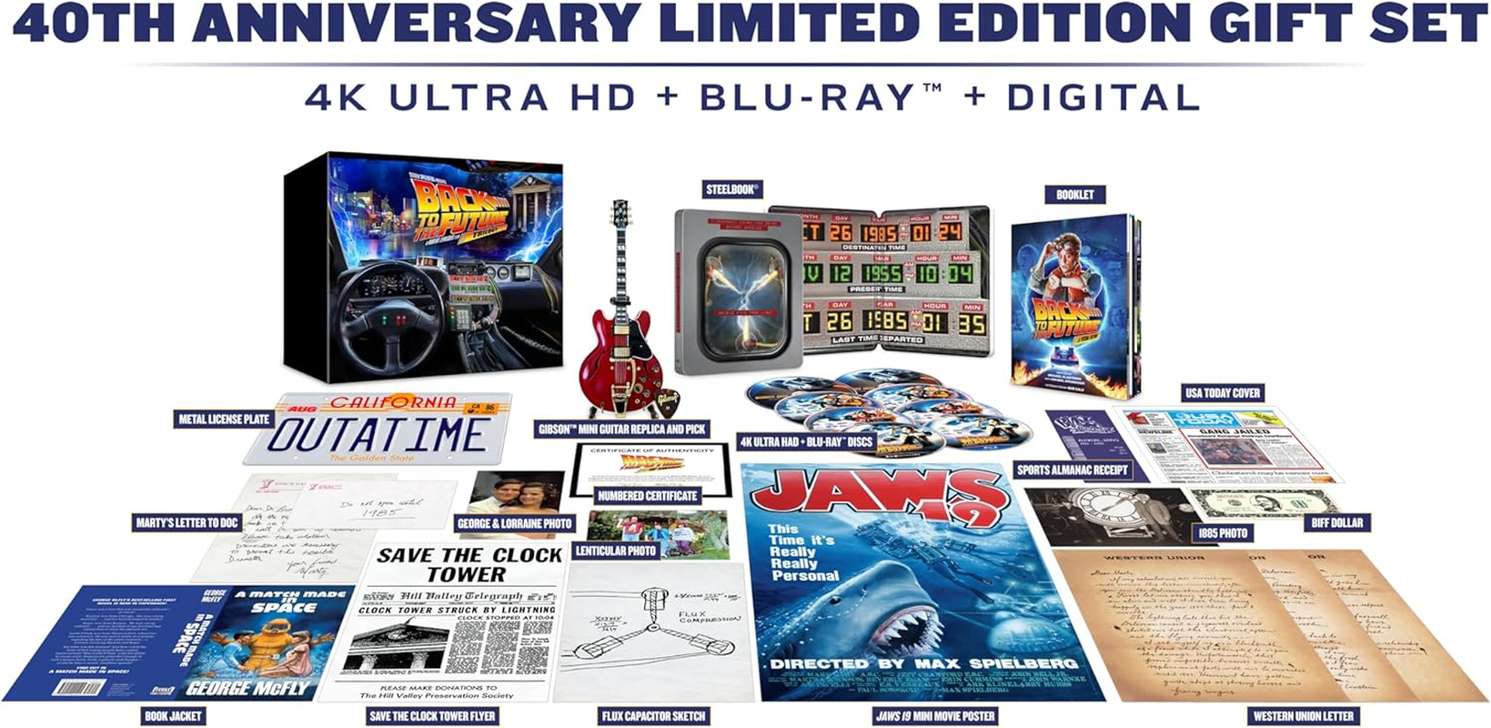 Back to the Future - 40Th Anniversary 4K Trilogy Steelbook Giftset (Amazon Exclusive)