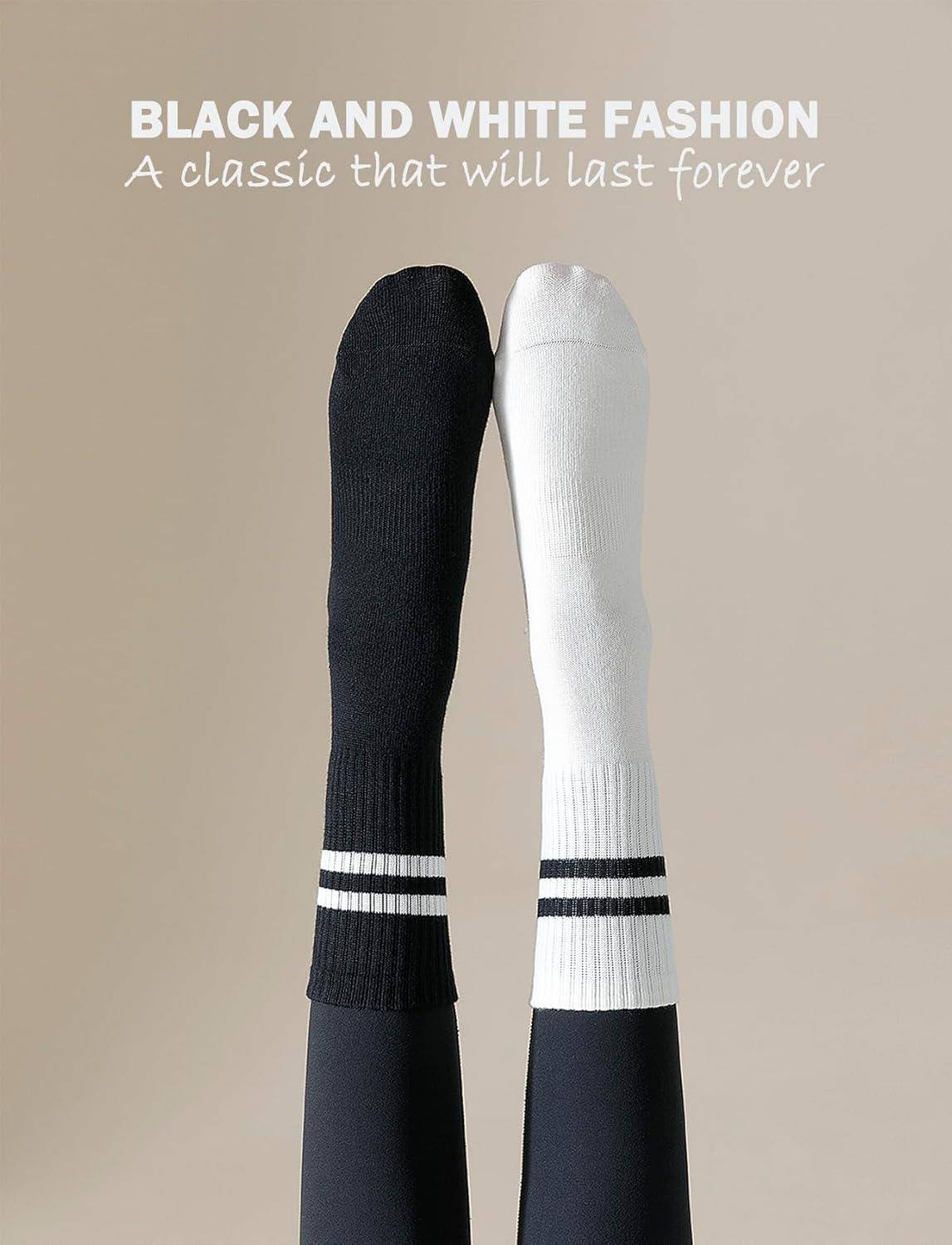 Rolxmed Grip Socks Non Slip Breathable for Pilates Yoga Gym Hospital Floor anti Slip Women and Men (Multi-Packs, Size7-11) image number 4