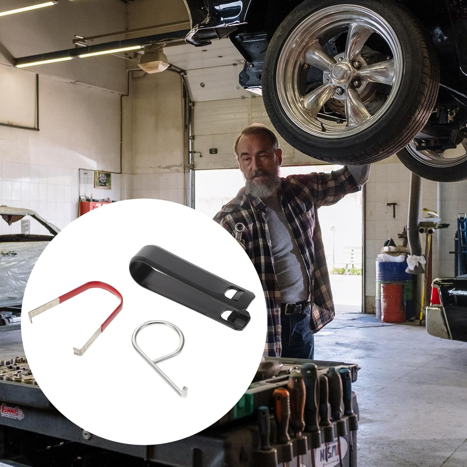 Iplusmile 3Pcs Wheel Lug Cap Removal Tool Heavy-Duty Tire Screw Cap Aid Multiuse Tool for Wheel Nut Removal Design for Efficient Repairs image number 5