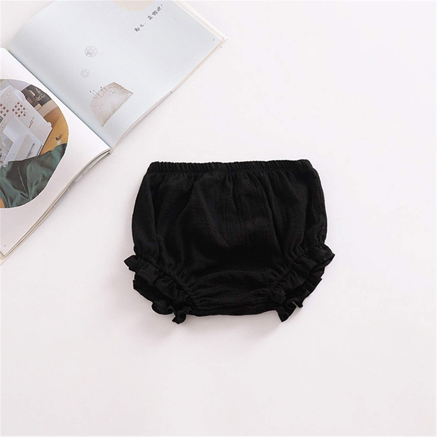 Newborn Toddler Baby Girls Boy Kids Cotton Linen Bloomer Basic Shorts Washable Reusable Diaper Cover image number 3