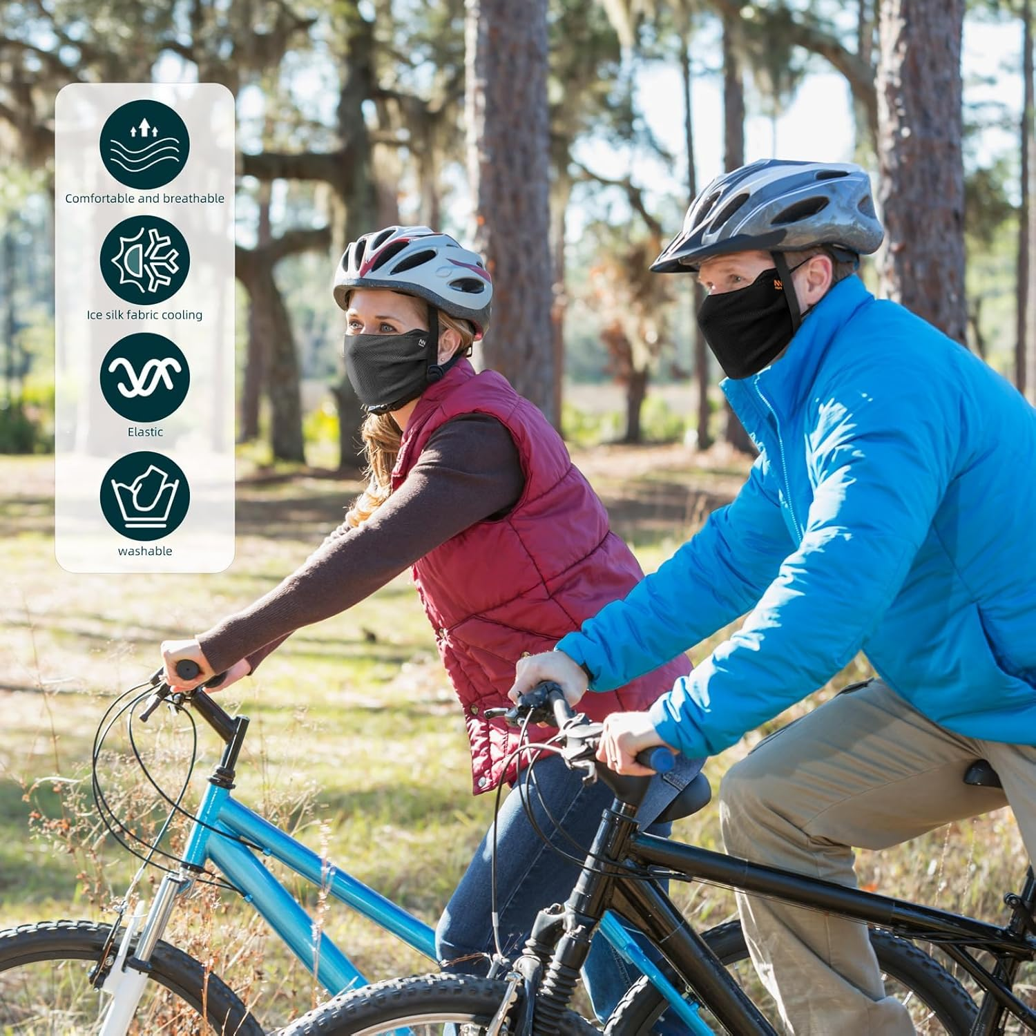 UV Face Shield Washable Reusable Sun Protection Face Mask for Motorcycle Running Riding Exercise and Other Sports 3Pcs