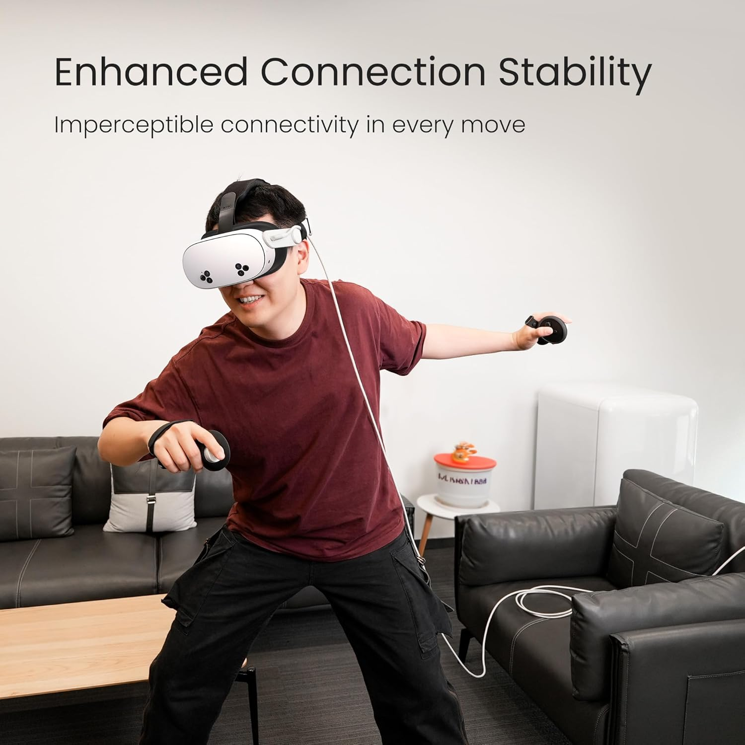 Kiwi Design 10FT Link Cable Compatible with Quest 3, Quest 2/Pro, and Pico 4 Accessories, USB3.2 Gen1 Link Cable with Super Speed to Play PC VR and Steam VR image number 6