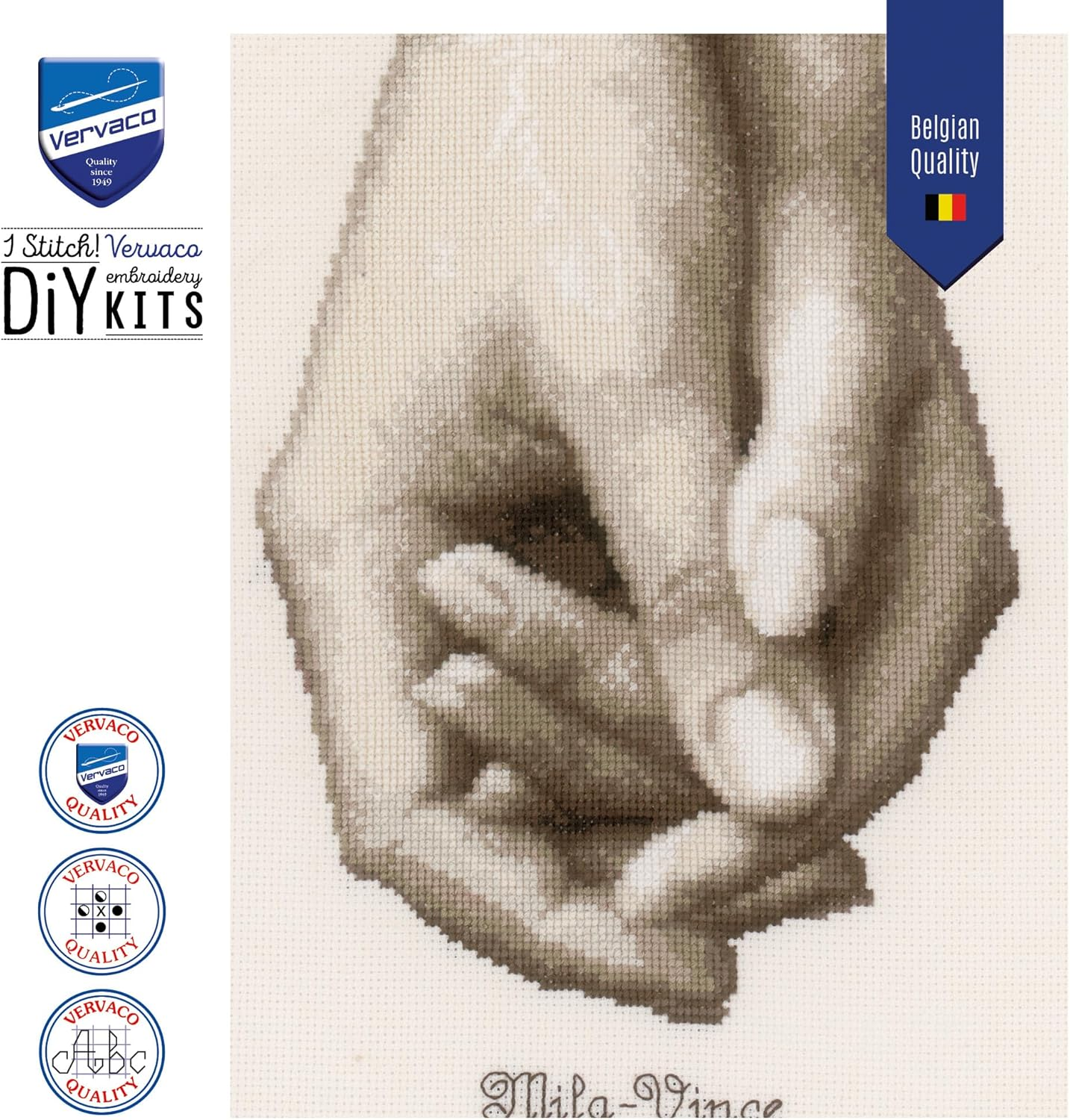 Vervaco Counted Cross Stitch KIT Hand AIDA image number 4