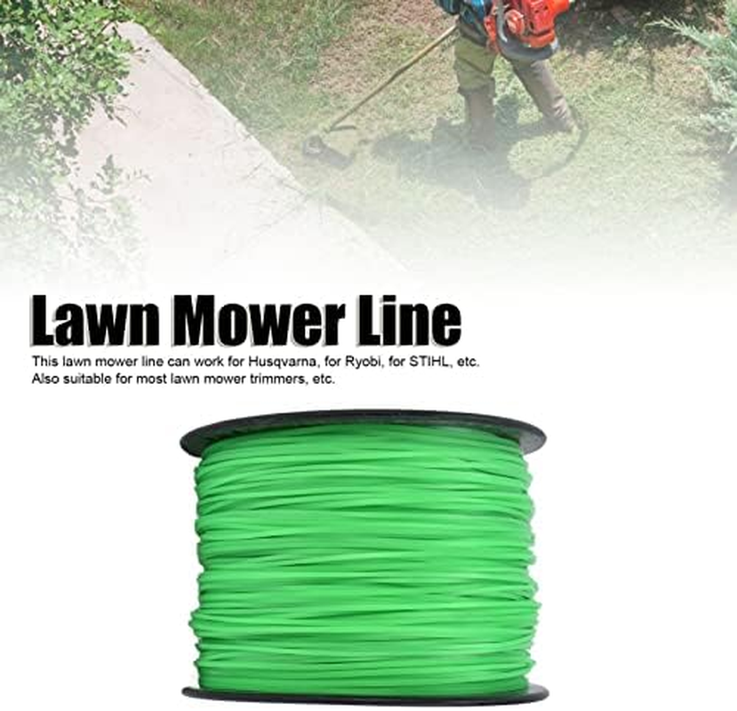 2.0Mm 372 Meters Trimmer Line, Lawn Mower String Cord, Green String Trimmer Line, the Length of Trimmer Line Reaches 372 Meters image number 3