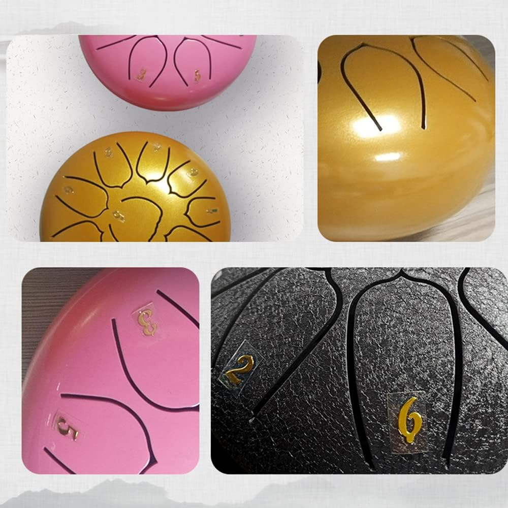 10 Inch Steel Tongue Drum 11 Notes Handpan Drum with Drum Mallet Finger Picks Percussion for Meditation Yoga - Dark Blue image number 2